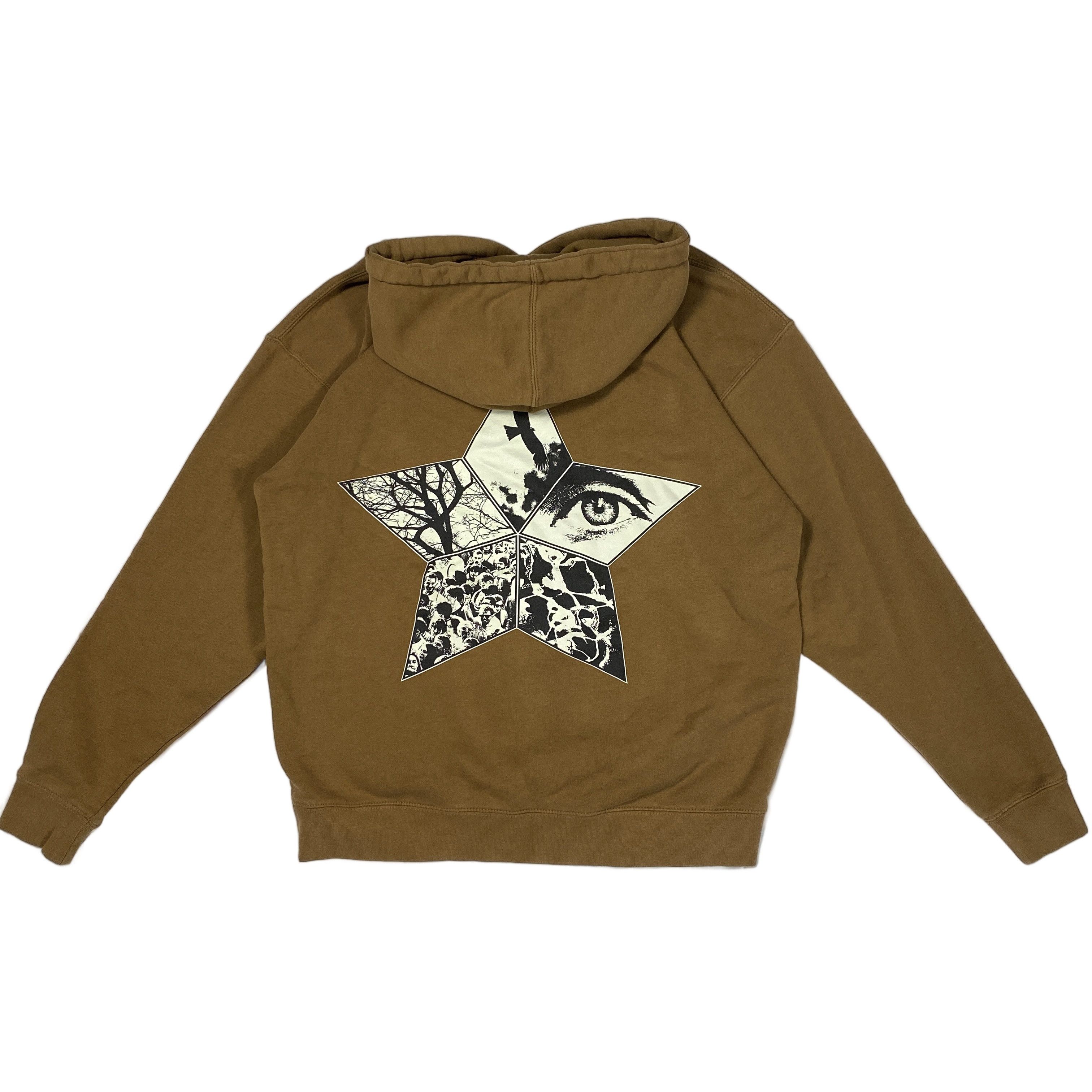 Pleasures Pleasures Flying Star Hoodie Sweatshirt Brown Large Size US L / EU 52-54 / 3 - 1 Thumbnail