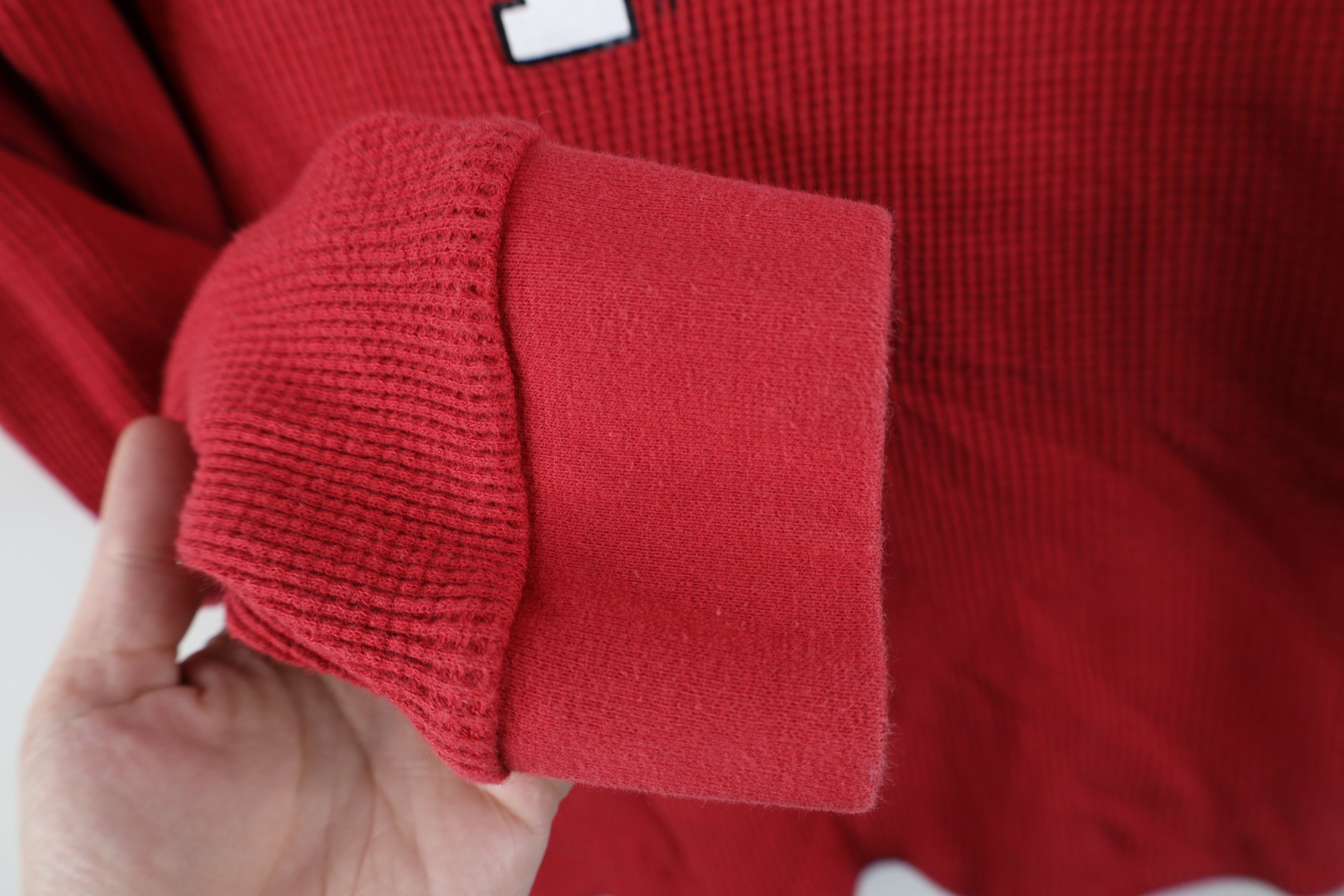 Vintage Vintage 90s Y2K Thermal Waffle Knit Long Sleeve T-Shirt Size US XL / EU 56 / 4 - 9 Thumbnail