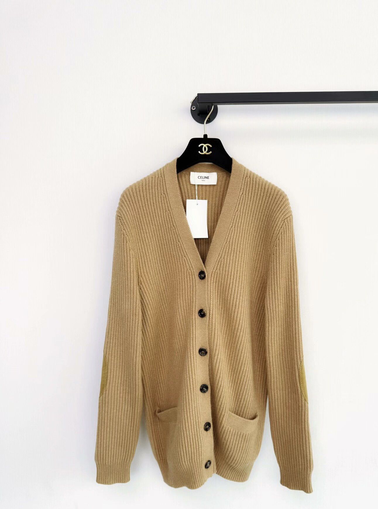 Celine Celine cashmere knitted cardigan Size S / US 4 / IT 40 - 1 Thumbnail