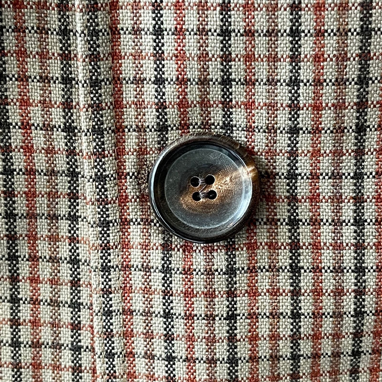 NEWYORKINDUSTRIE New York Industrie Plaid Wool Rain Topcoat Sz IT 50 US 40 Size US M / EU 48-50 / 2 - 6 Thumbnail
