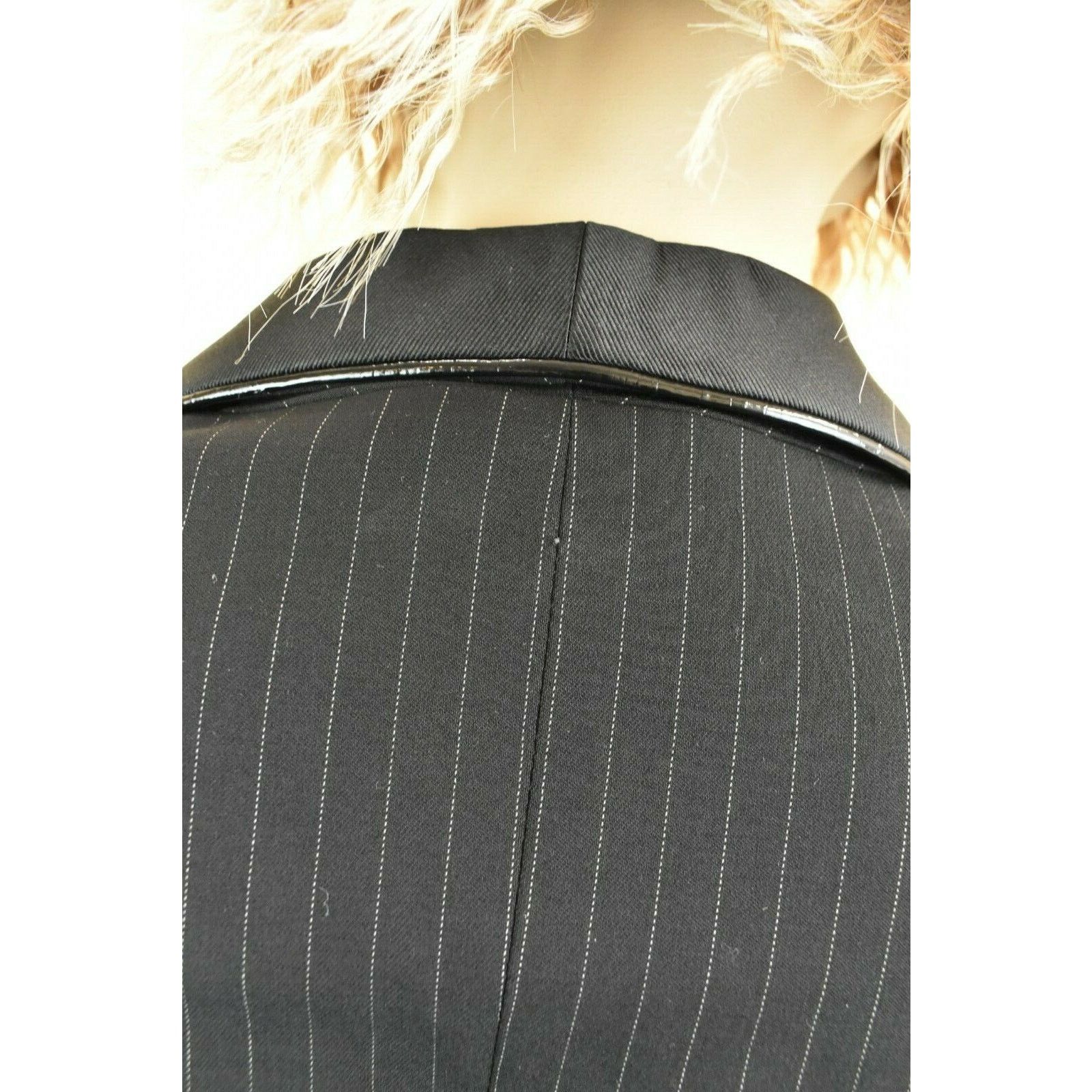 Dolce & Gabbana DOLCE GABBANA BLACK STRIPE WOOL 2 BUTTON TUXEDO BLAZER 44 10 Size L / US 10 / IT 46 - 10 Thumbnail