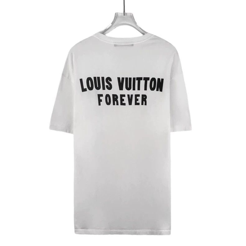 Louis Vuitton Louis Vuitton White monogrammed cotton crewneck short-slee Size US M / EU 48-50 / 2 - 2 Thumbnail