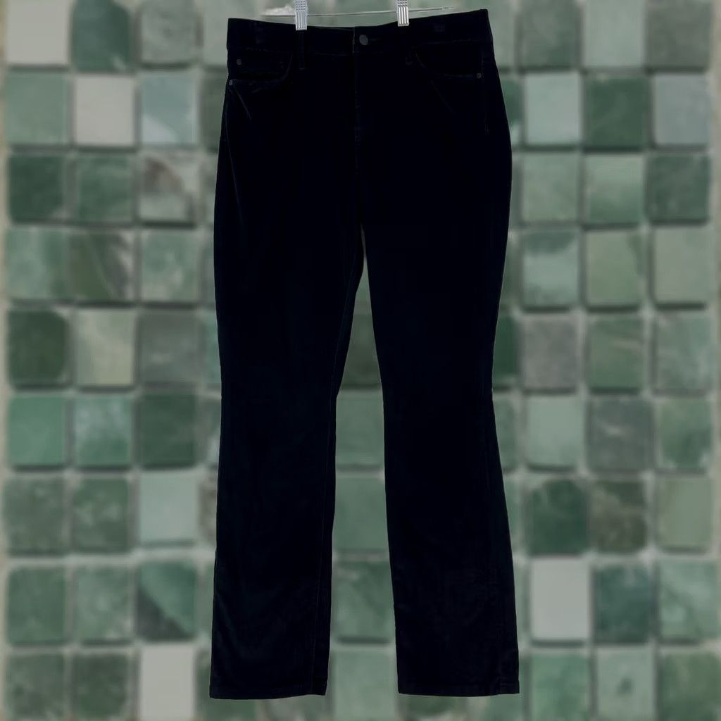 NYDJ NYDJ Black Corduroy Legging Mid Rise Straight Pants Womens Size 8 Casual Corduroy Pants Size 30" / US 8 / IT 44 - 1 Thumbnail