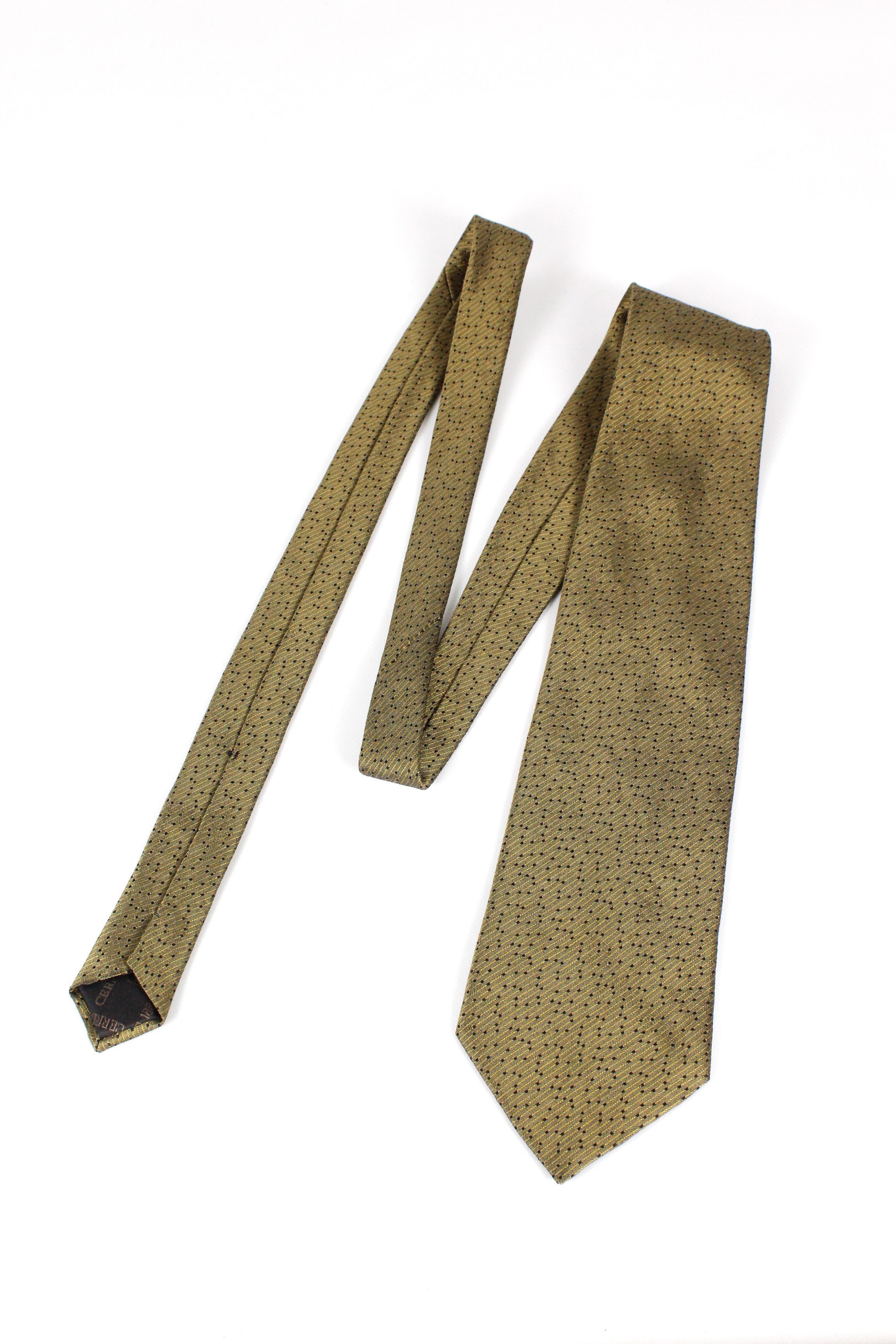 Cerruti 1881 Vintage Cerruti 1881 Golden Baroque Luxury Tie Cravatte NZ Size ONE SIZE - 1 Thumbnail