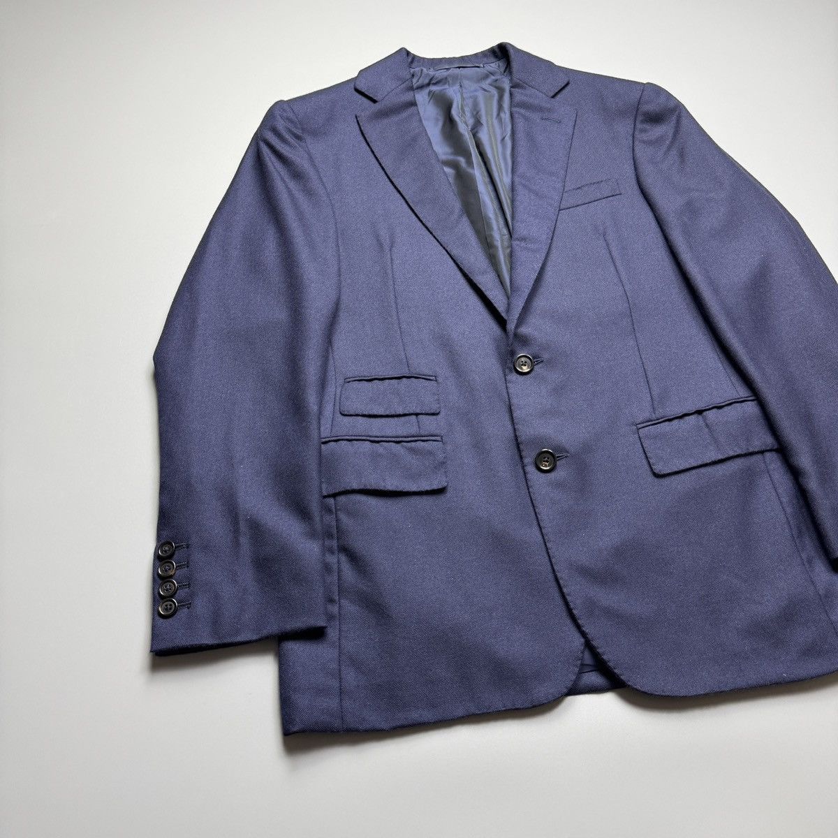 Ralph Lauren Purple Label Ralph Lauren - Purple Label Hand Tailored Cashmere Blazer Size 36R - 6 Thumbnail