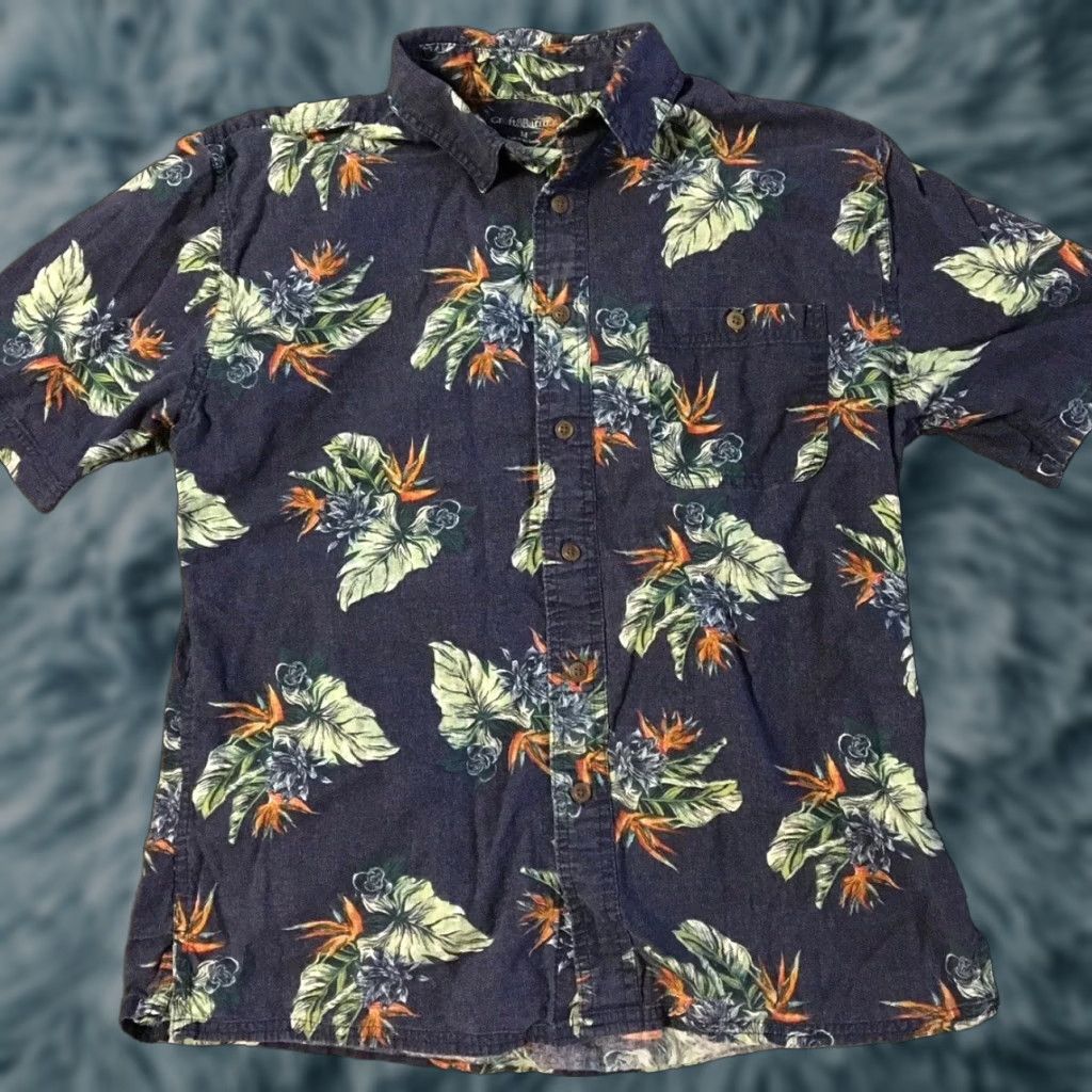Croft & Barrow Croft & Barrow Hawaiian Button-Down Shirt M Floral Sailing Nautical vtg 90s Maui Size US M / EU 48-50 / 2 - 1 Thumbnail