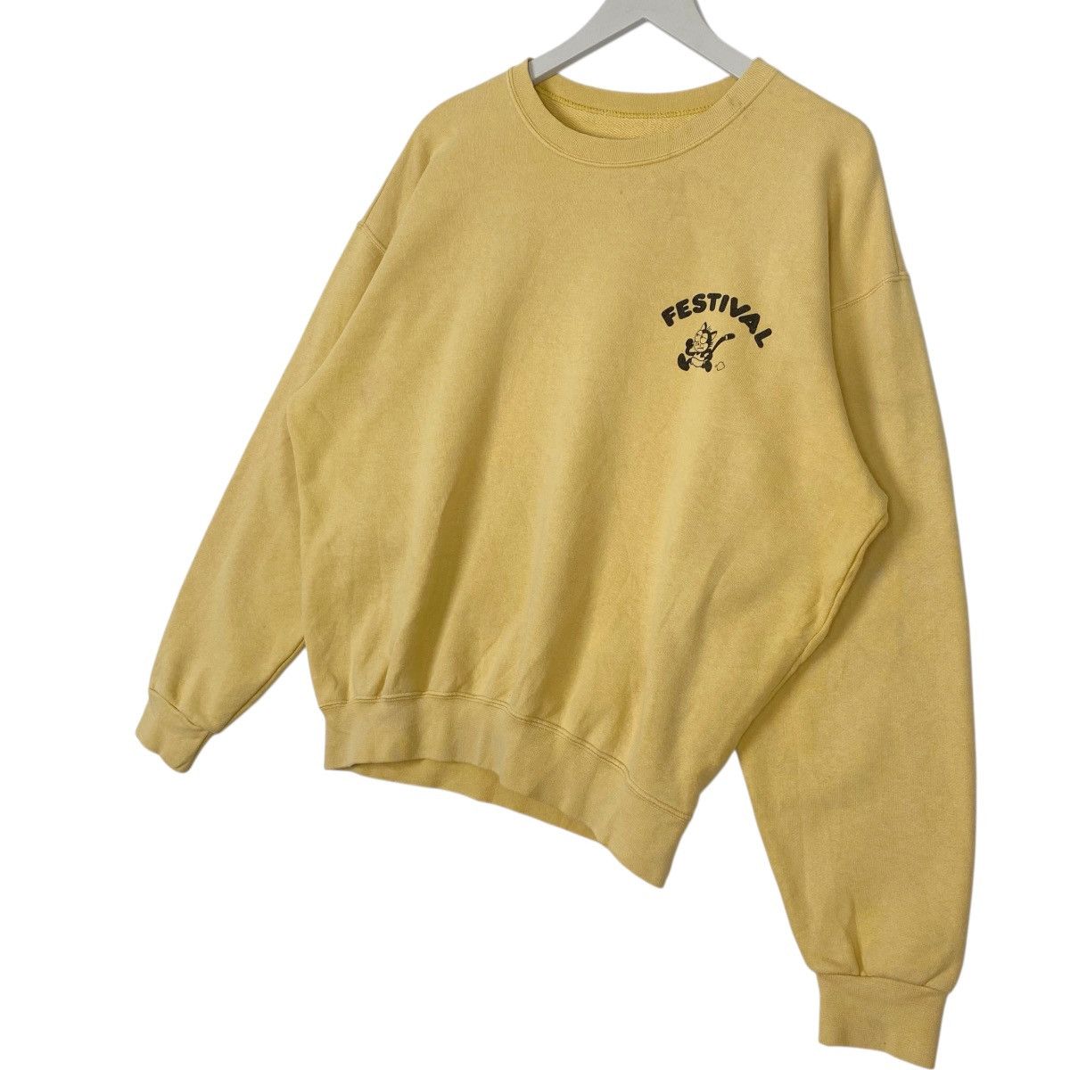 Other Vintage 80s Felix The Cat Crewneck Sweatshirt Yellow Size M Size US M / EU 48-50 / 2 - 2 Thumbnail