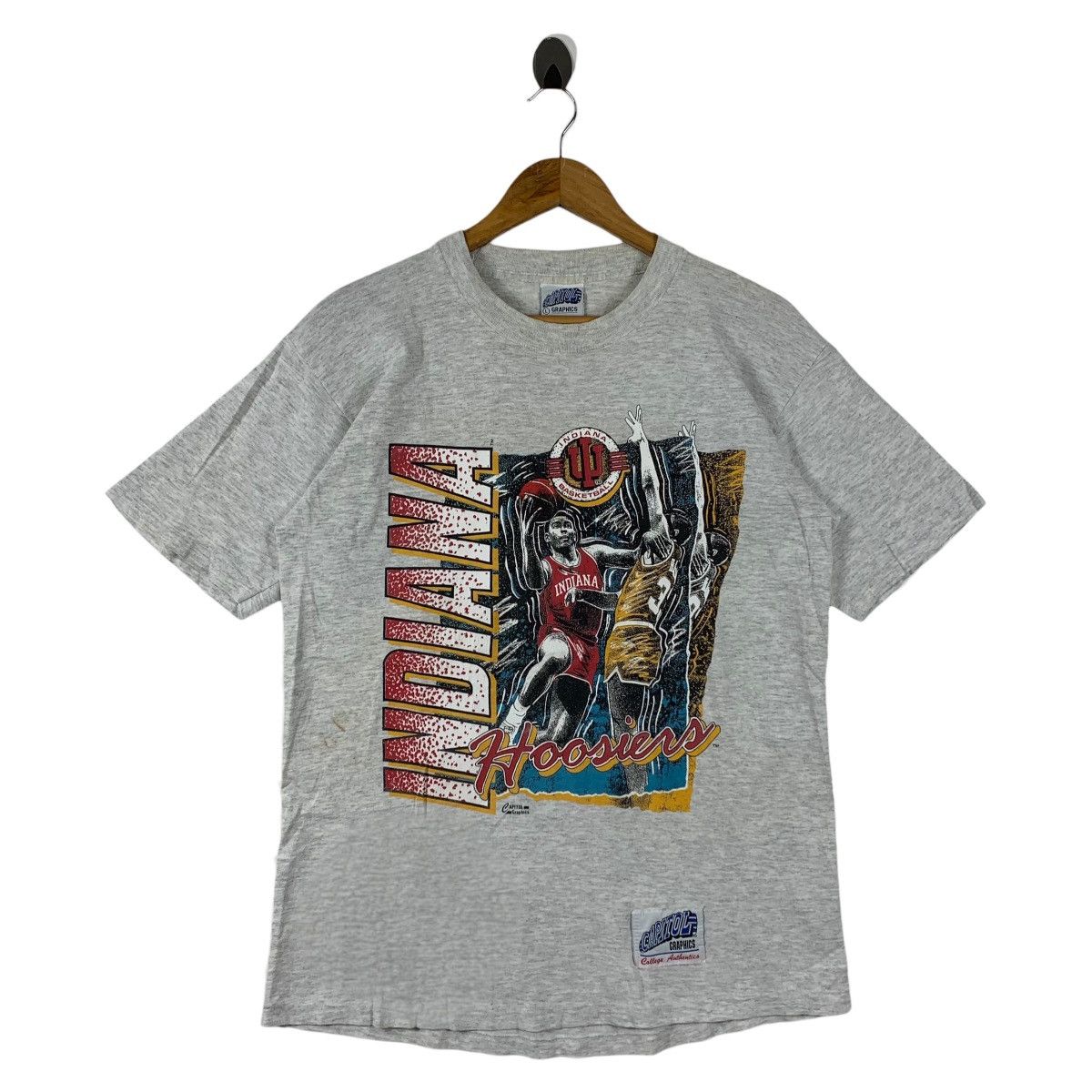 NBA Vintage 90s INDIANA HOOSIERS basketball team tee Size US L / EU 52-54 / 3 - 1 Thumbnail