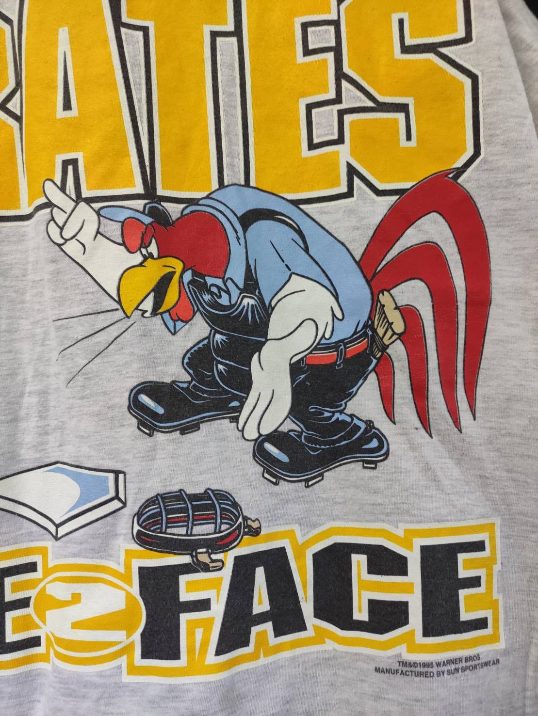 MLB Vtg 90's Pittsburgh Pirates x Warner Bros Face2Face Jerseys Size US L / EU 52-54 / 3 - 13 Thumbnail