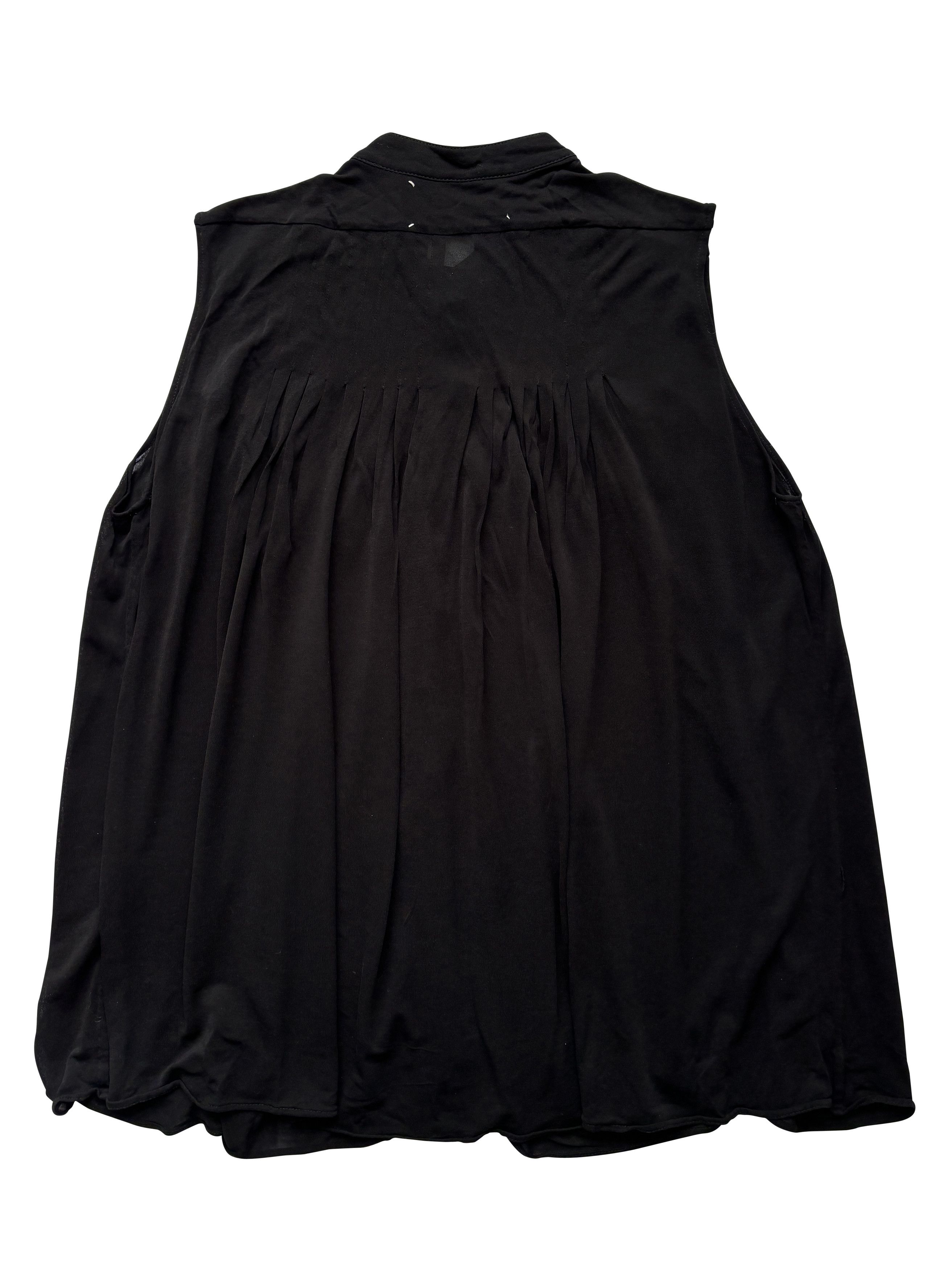 Maison Margiela ⚡️QUICK SALE⚡️Maison Margiela Black Sleeveless Sheer Blouse Size L / US 10 / IT 46 - 2 Thumbnail