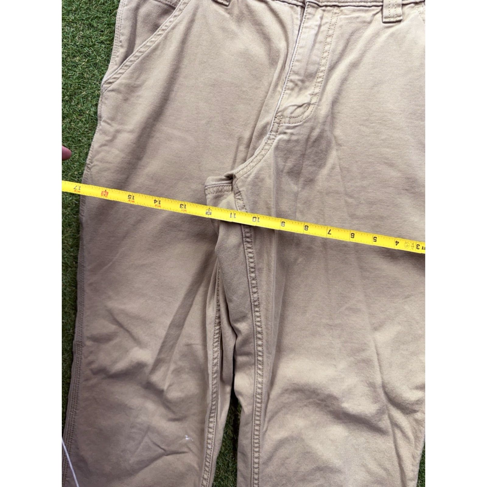 Carhartt VINTAGE Carhartt Pants Mens 32x30 Relaxed Fit Khaki Cotton Duck Workwear 102291 253 Size US 32 / EU 48 - 2 Thumbnail