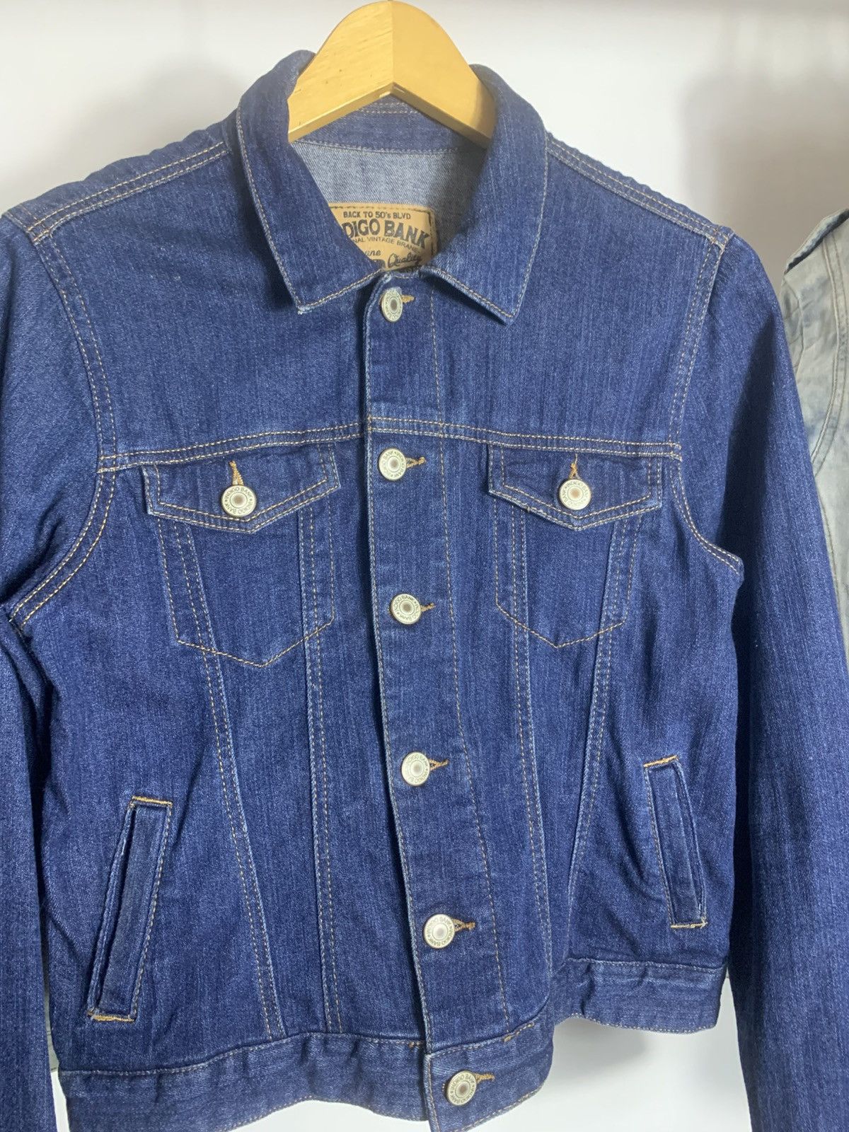 Vintage Indigobank Jeans Jacket Size US S / EU 44-46 / 1 - 3 Thumbnail