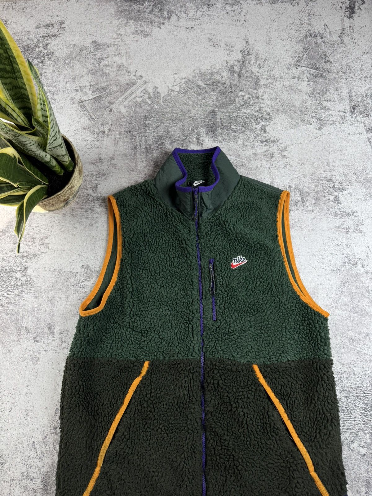Nike Nike Green Sherpa Vest Zip Sportswear Fleece Y2K Polar Men’s M Size Jacket Winderbreaker Size US L / EU 52-54 / 3 - 4 Thumbnail