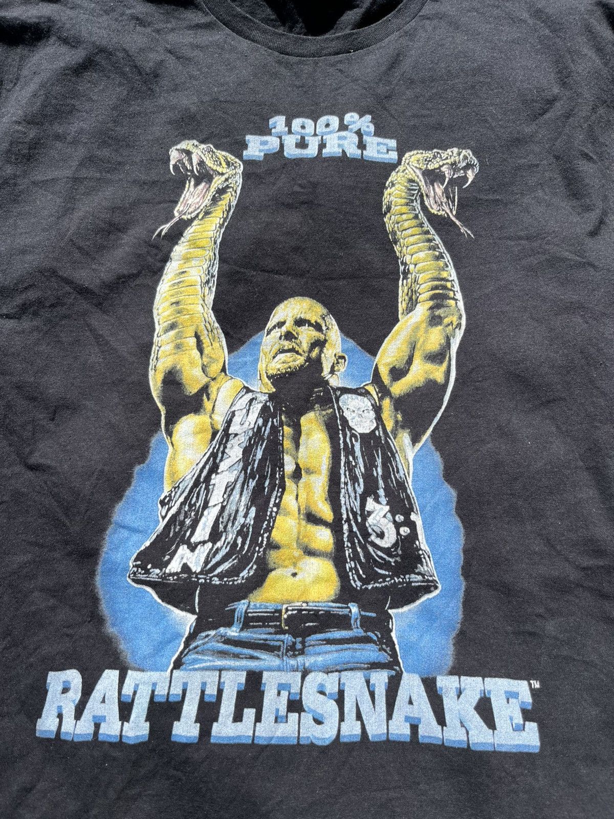 WWF Vintage Stone Cold T Shirts RATTLESNAKE WWE WWF Size US XL / EU 56 / 4 - 2 Thumbnail