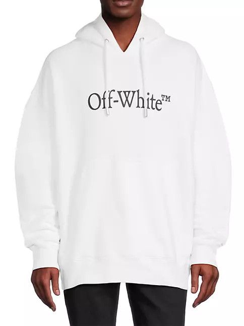 Off-White o1w1db10824 From Italy Skate Hoodie in White Size US L / EU 52-54 / 3 - 4 Thumbnail
