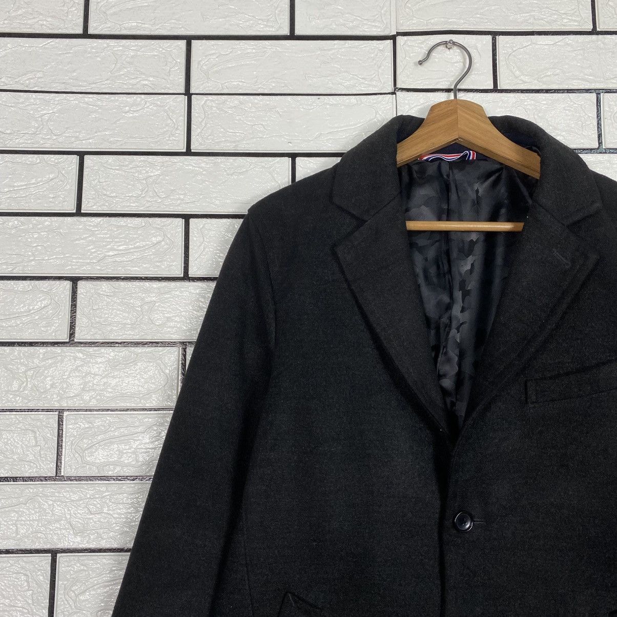 Japanese Brand Wool Long Jacket Overcoat Beams Heart Issey Miyake Size US M / EU 48-50 / 2 - 8 Thumbnail