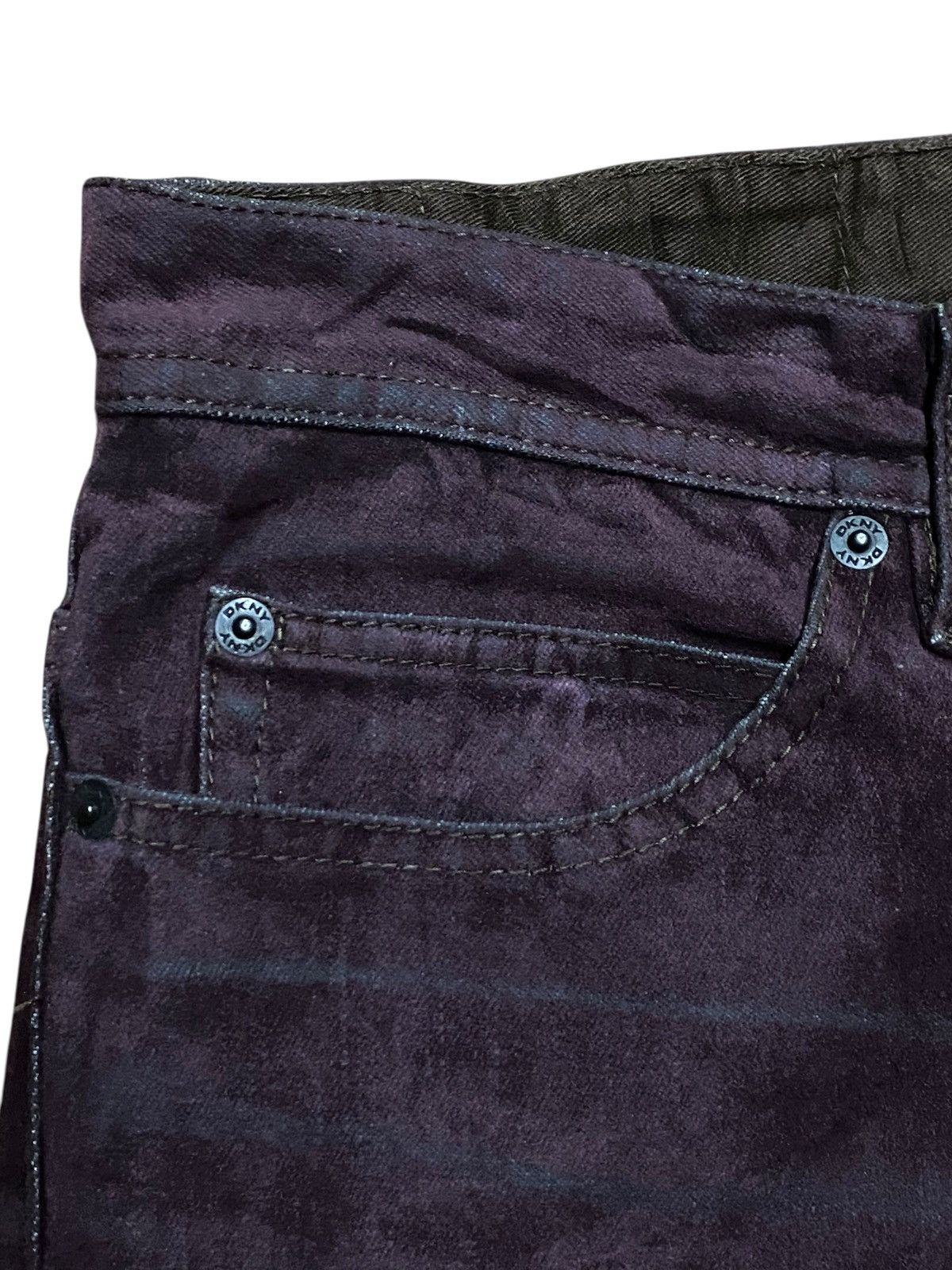 DKNY Vintage DKNY Slim Fit Deep Purple Nice Faded Jeans Size US 30 / EU 46 - 8 Thumbnail