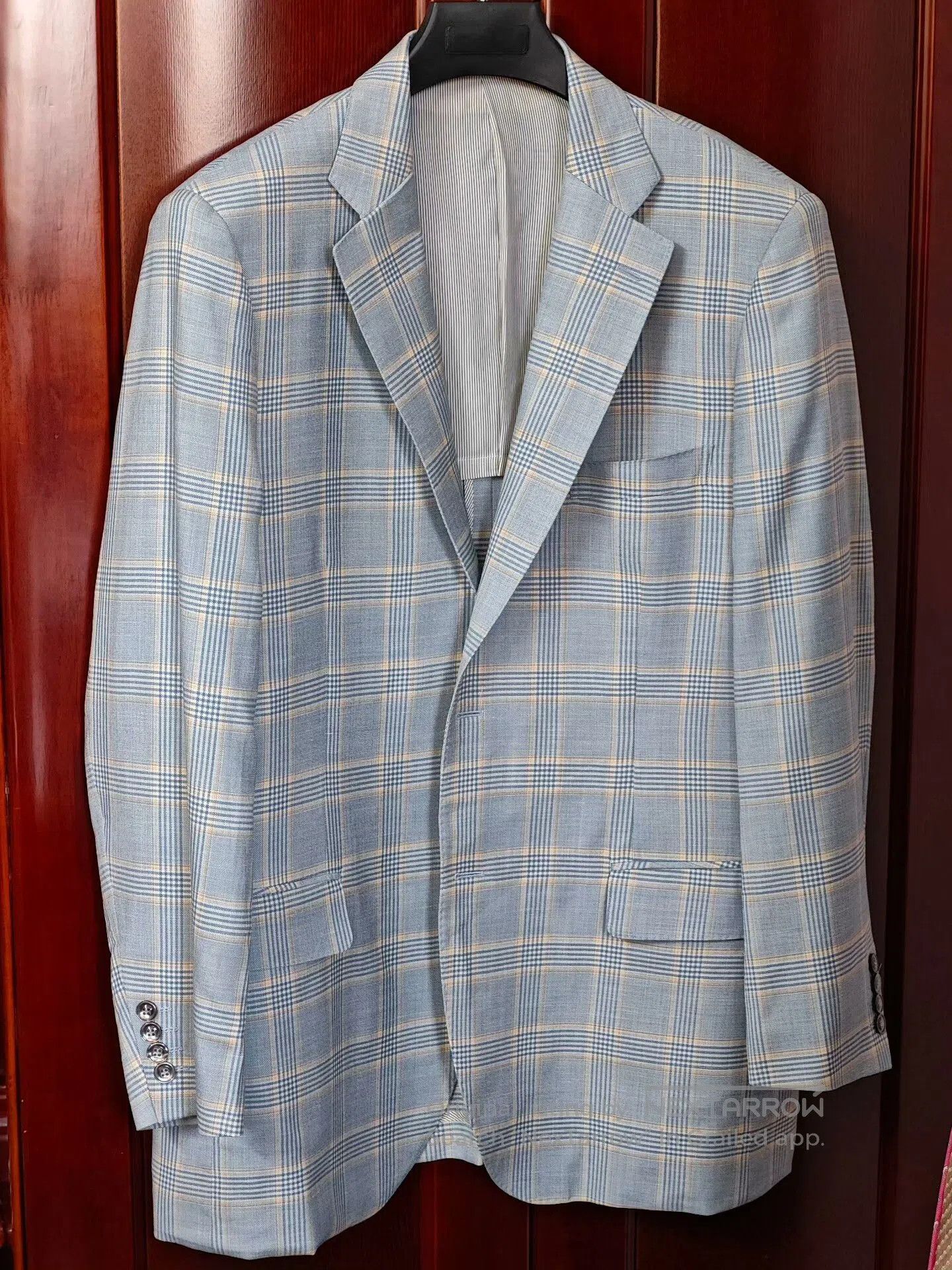 Ermenegildo Zegna Custom Zegna Trofeo Plaid Suit Jacket. Size US XL / EU 56 / 4 - 1 Thumbnail