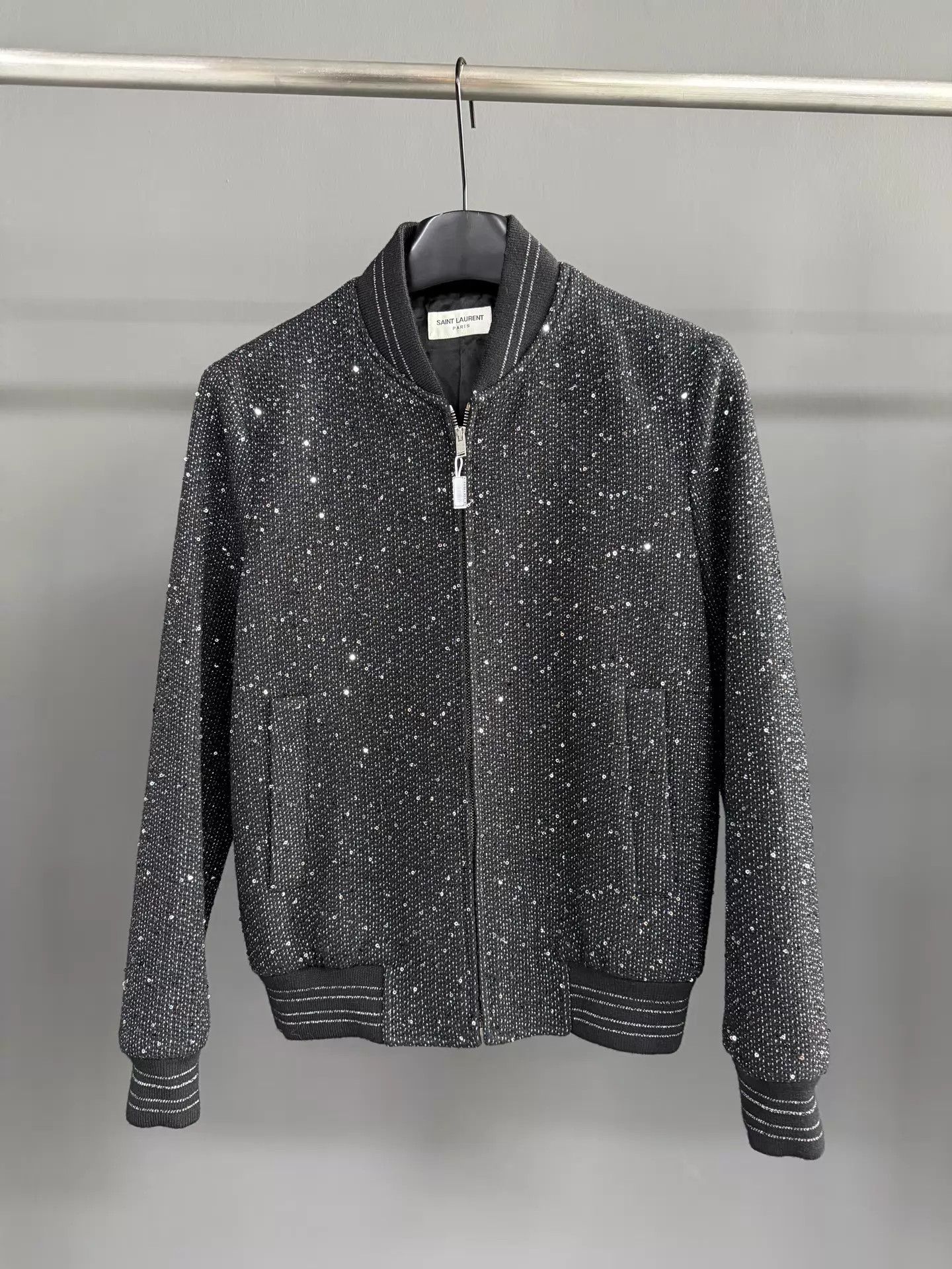 Yves Saint Laurent YSL Black Runway Classic Heavy Unisex Jacket Size US S / EU 44-46 / 1 - 1 Thumbnail