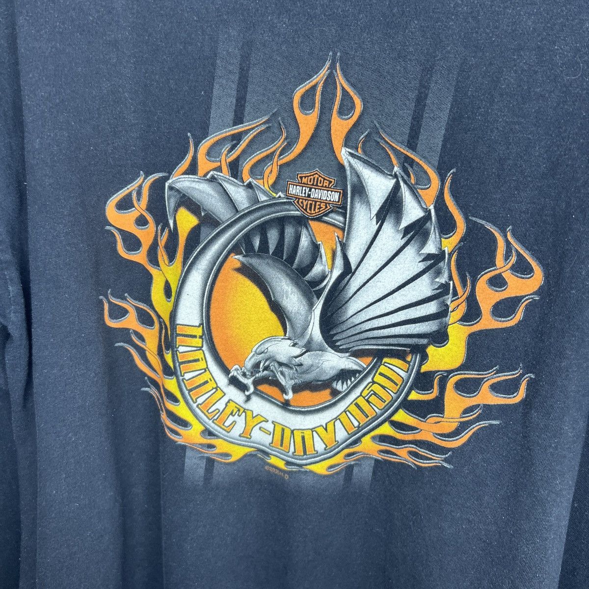 Harley Davidson × Vintage Vintage Harley Davidson long sleeve tee Size US XL / EU 56 / 4 - 4 Thumbnail