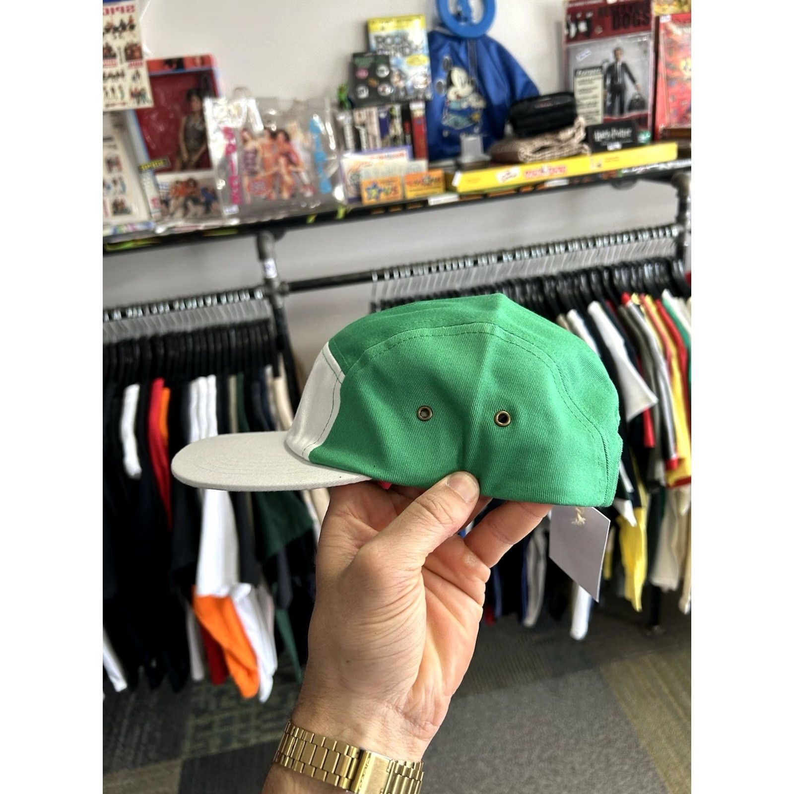 Adidas Adidas Helas Skateboarding Cap Collab 5 Panel Hat Brand New Skateboard Green Cap Men One Size White Size ONE SIZE - 6 Thumbnail
