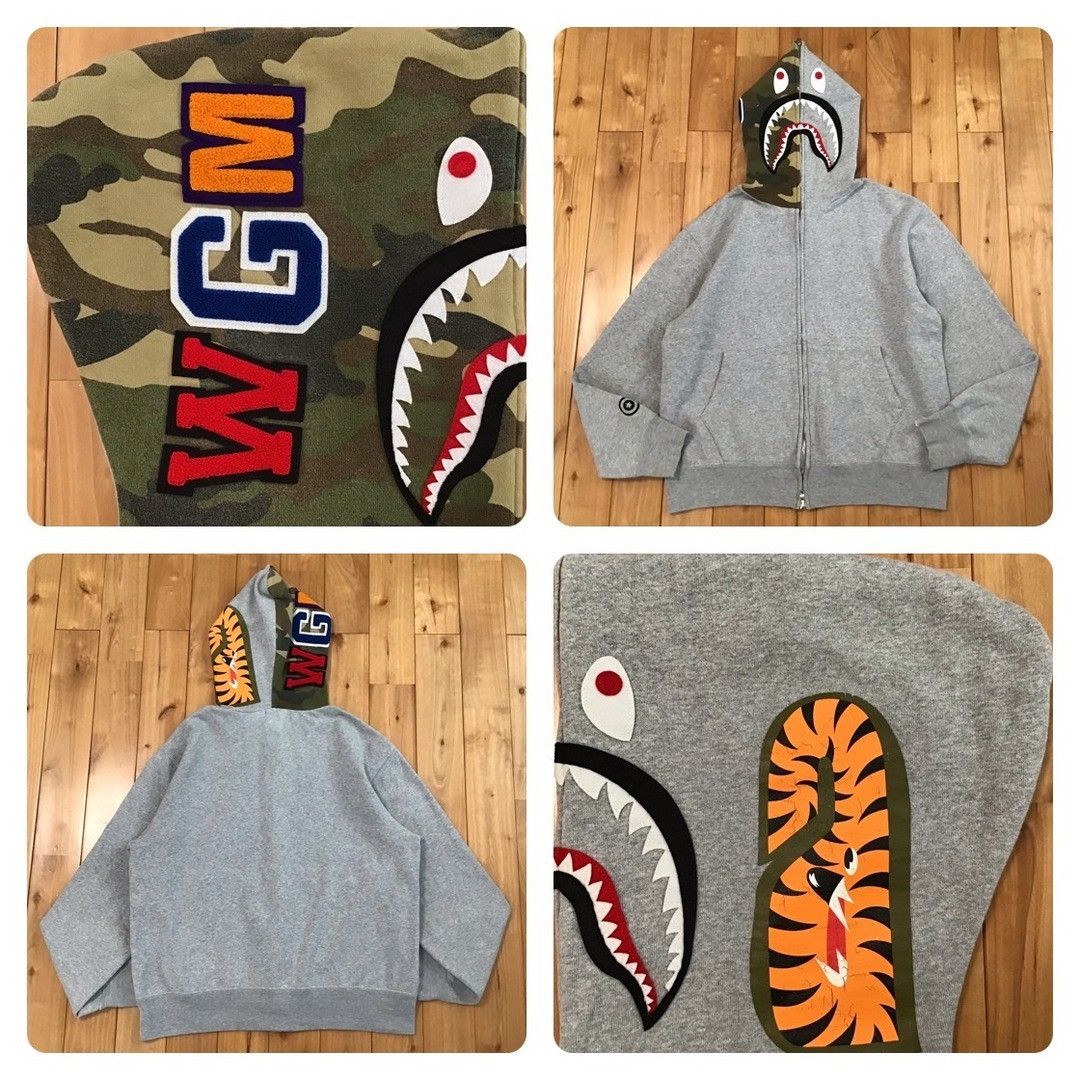 Bape 2004 1st Model Shark full zip hoodie a bathing ape NIGO Size US S / EU 44-46 / 1 - 1 Thumbnail