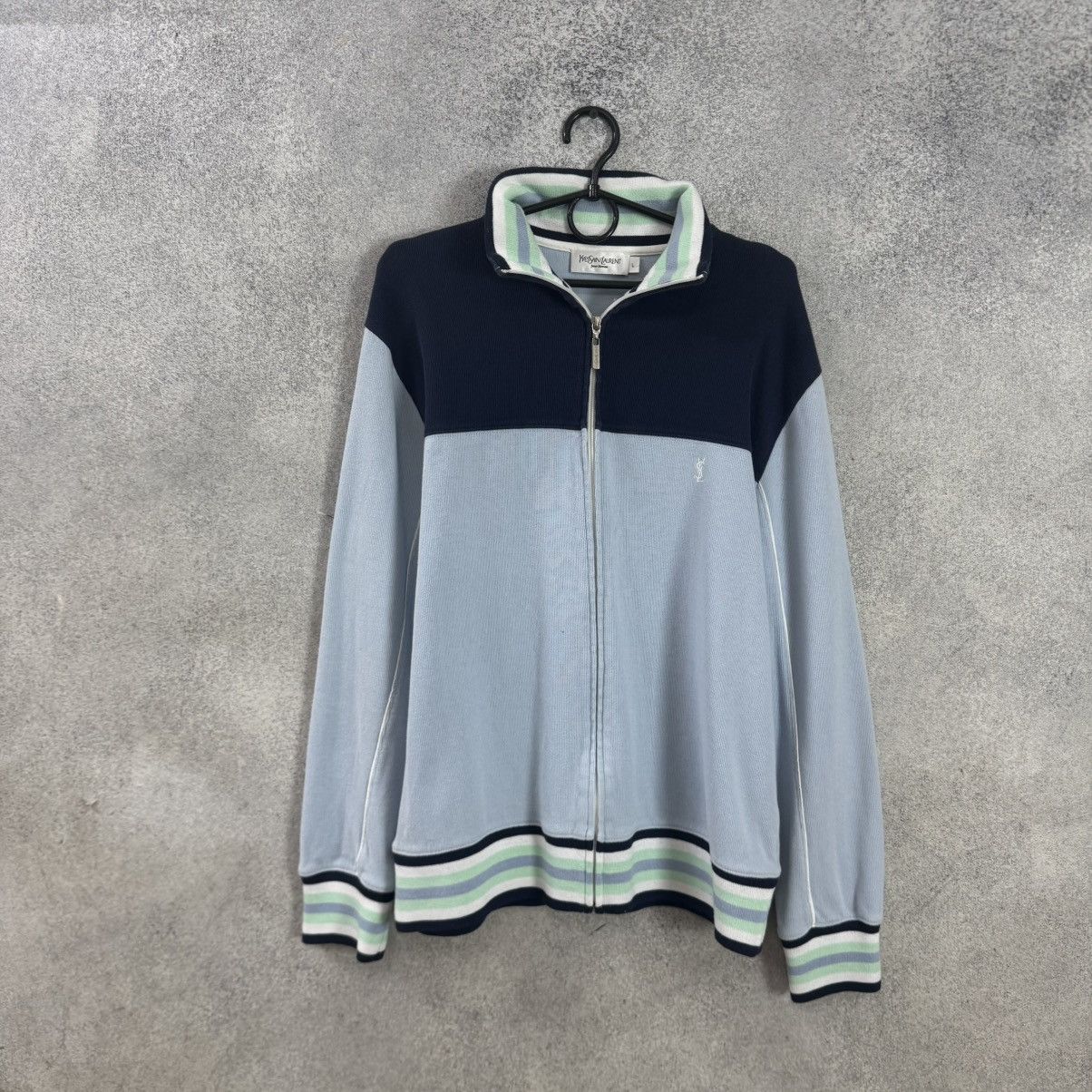 Yves Saint Laurent Vintage Yves Saint Lauren Zip Up Hoodie YSL Size US L / EU 52-54 / 3 - 1 Thumbnail