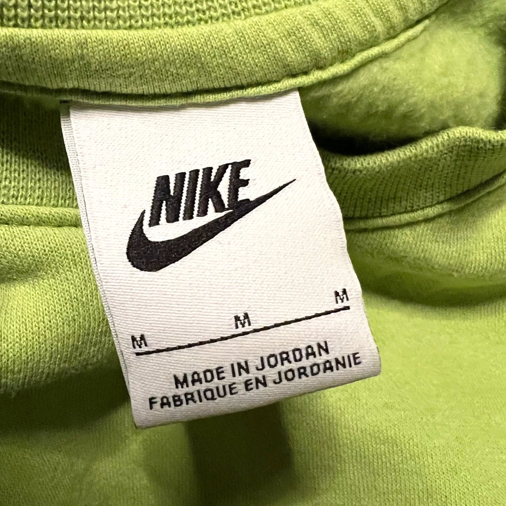 Nike Nike Sweatshirt Mens Medium Club Fleece Crewneck Lime Green BV2662 Size US M / EU 48-50 / 2 - 7 Thumbnail