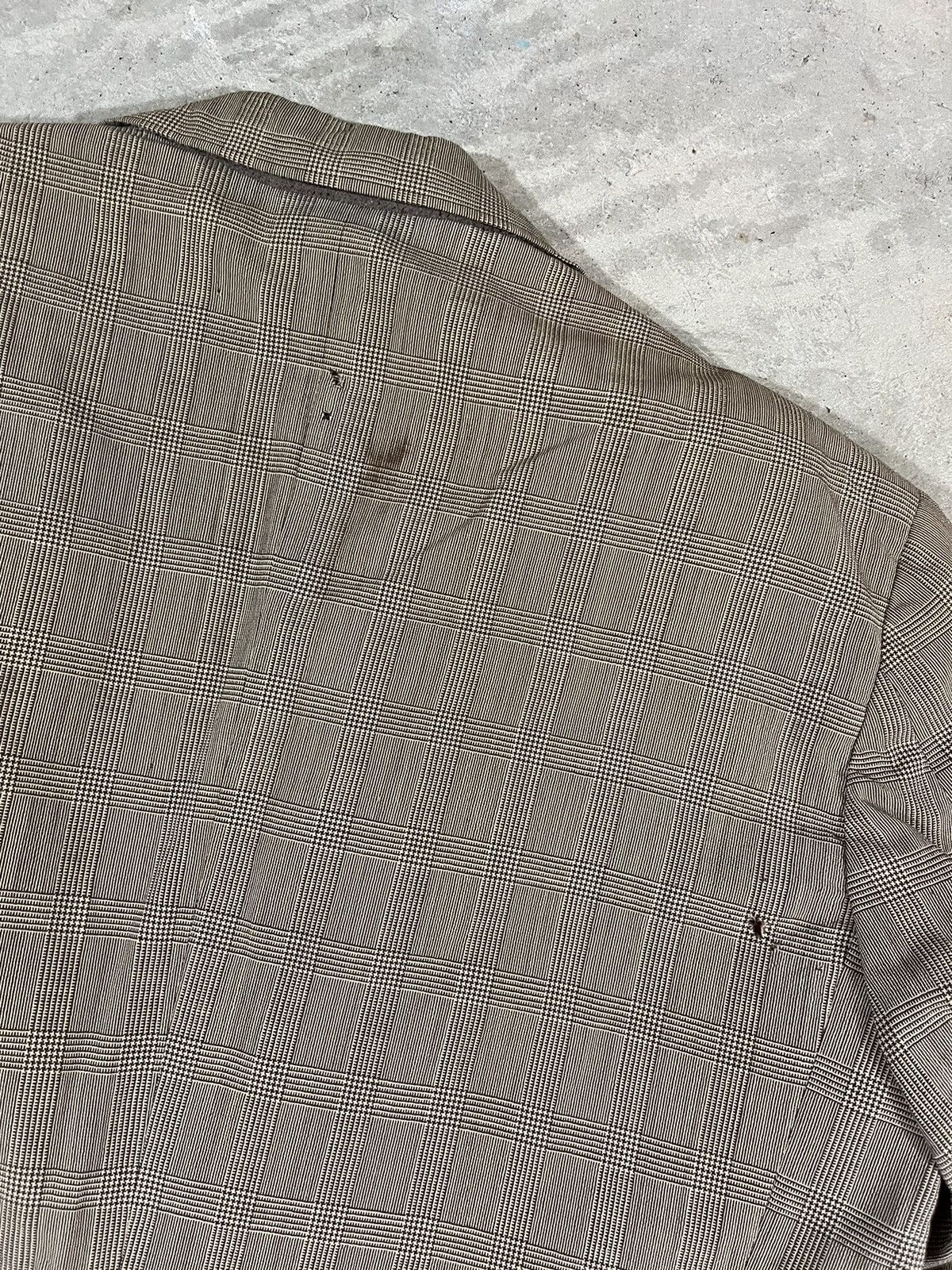 Vintage Vintage 30s-40s Brown Wool Striped Suit Blazer Size 36R - 8 Thumbnail