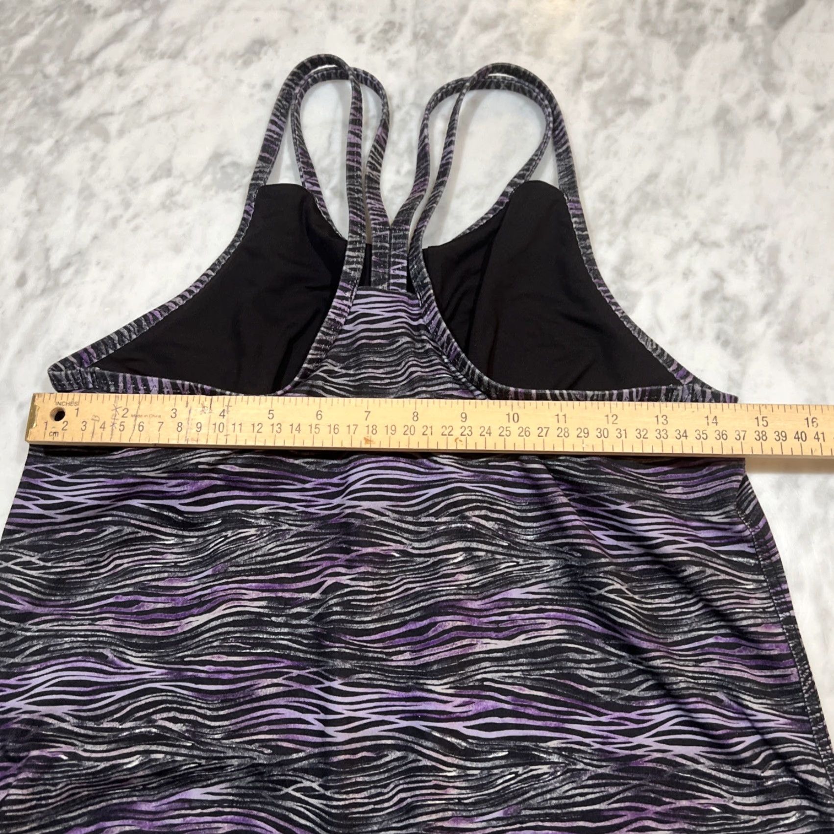 Patagonia Patagonia Strappy Tank Top Women’s S Athletic Yoga Striped Purple (Pullover) Size S / US 4 / IT 40 - 6 Thumbnail