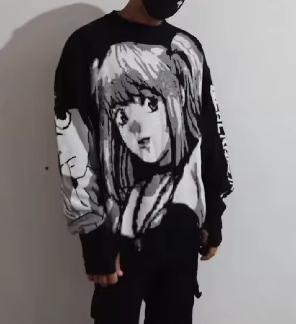 Japanese Brand Anime Graphic Knit Sweater Size US XL / EU 56 / 4 - 9 Thumbnail