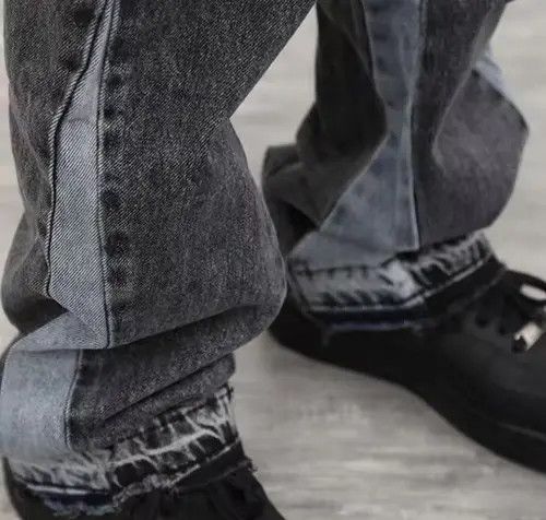 Japanese Brand Mizuhara x Kida Patchwork Mens Flared Jeans Size US 32 / EU 48 - 3 Thumbnail