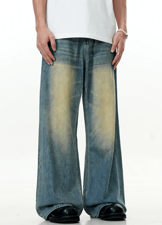 Japanese Brand × Jean American street washed vintage blue distressed jeans Size US 32 / EU 48 - 3 Thumbnail