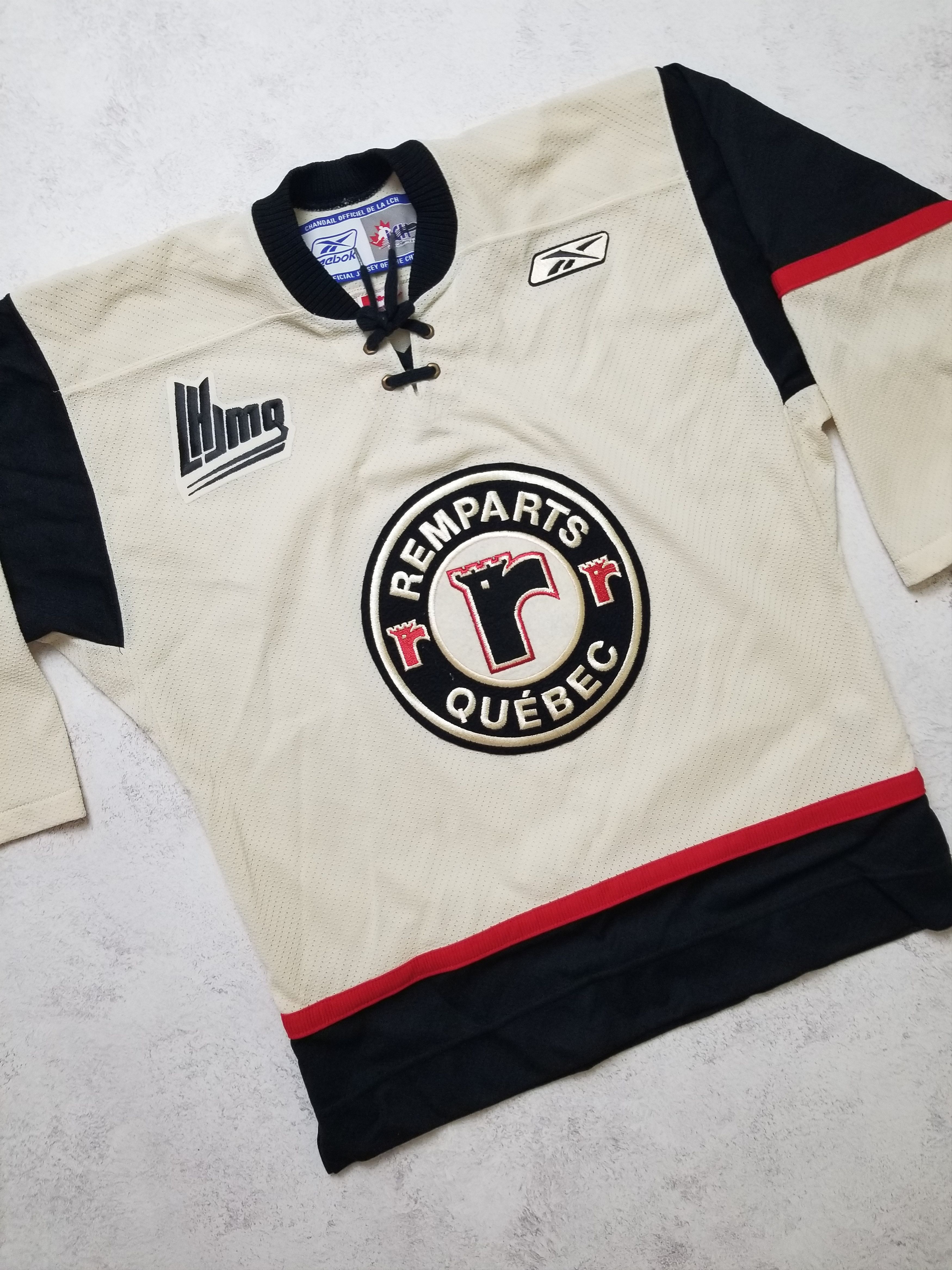 Reebok Quebec Remparts Air-Knit CHL Jersey Creamy White Size XS Size US XS / EU 42 / 0 - 7 Thumbnail