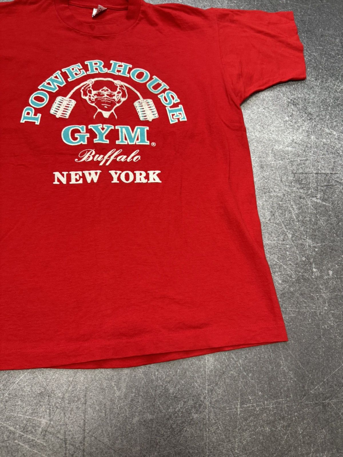 Vintage Vintage 90s PowerHouse Gym New York FOTL T Shirt Bodybuilder Size US XL / EU 56 / 4 - 10 Thumbnail