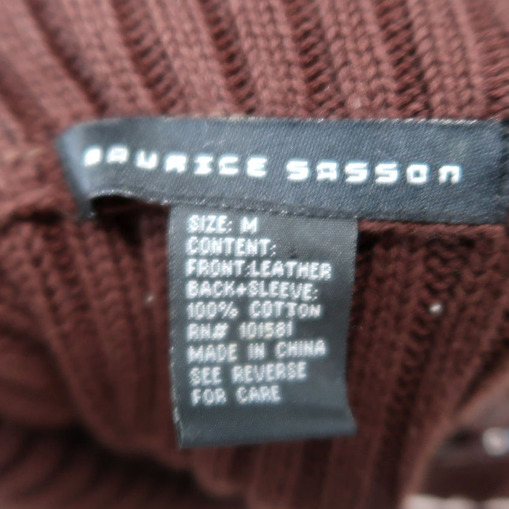 Vintage VINTAGE Maurice Sasson brown suede leather and knit jacket Motorcycle Jacket 90s M Womens Brown N/A Size M / US 6-8 / IT 42-44 - 5 Thumbnail