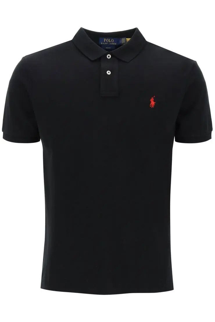 image of Polo Ralph Lauren O1S22I1N0324 Polo Shirt In Shirt in Black, Men's (Size Small)