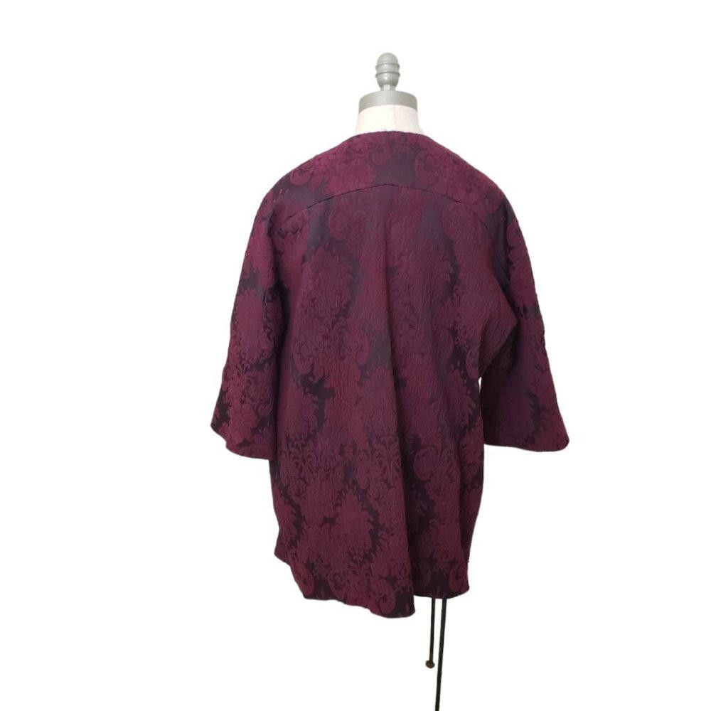 Designer CT423 Helene Berman London Burgandy Blazer M Size M / US 6-8 / IT 42-44 - 4 Thumbnail