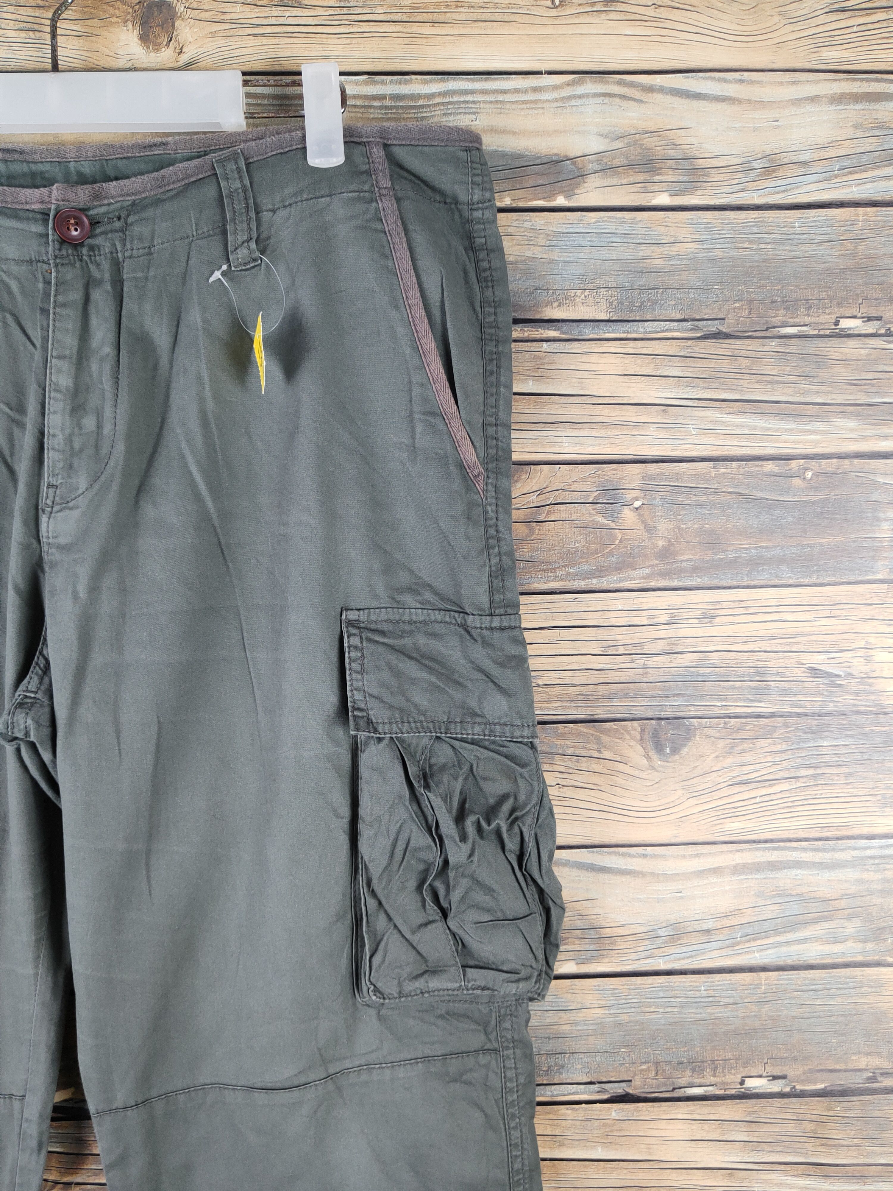 Japanese Brand DL TKMixpice Green Multipocket Tactical Cargo Pants #1132 Size US 34 / EU 50 - 5 Thumbnail