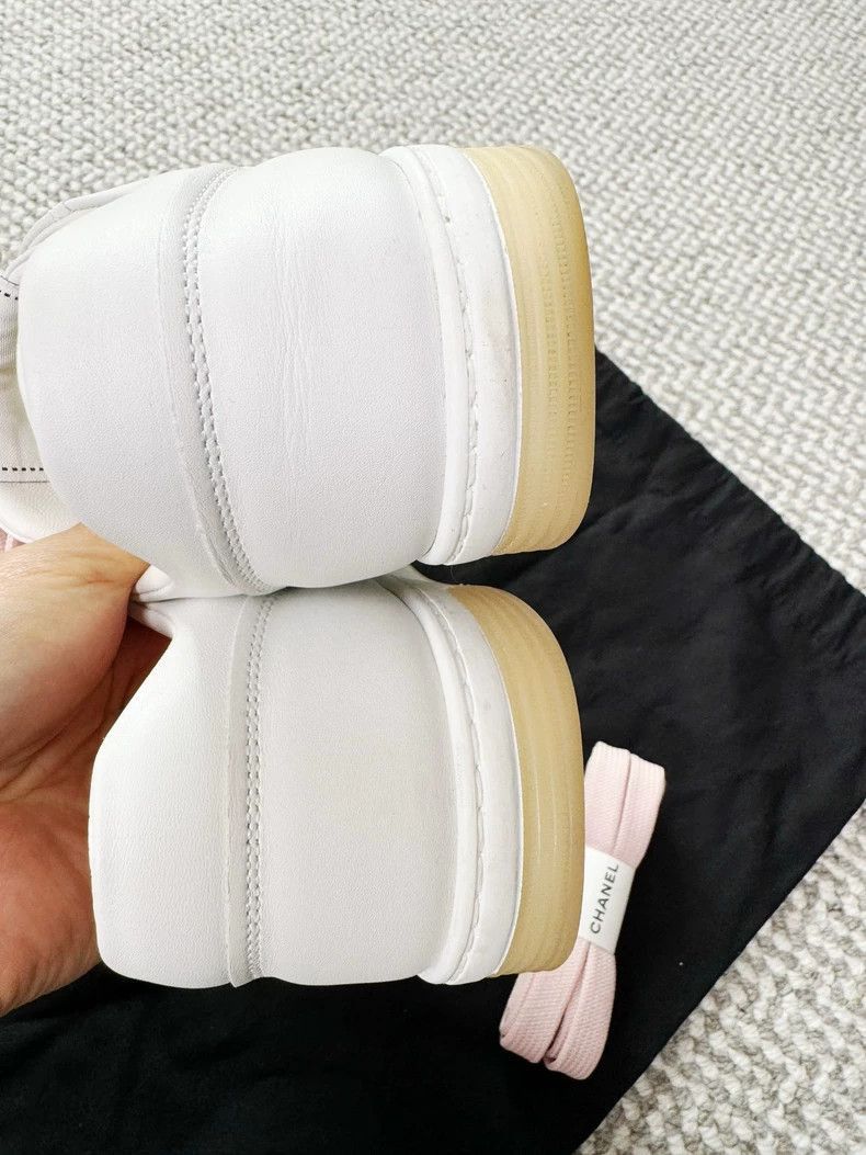 Chanel Chanel New Sneakers with Pink Laces Size 36 -2505 Size US 6 / IT 36 - 6 Thumbnail