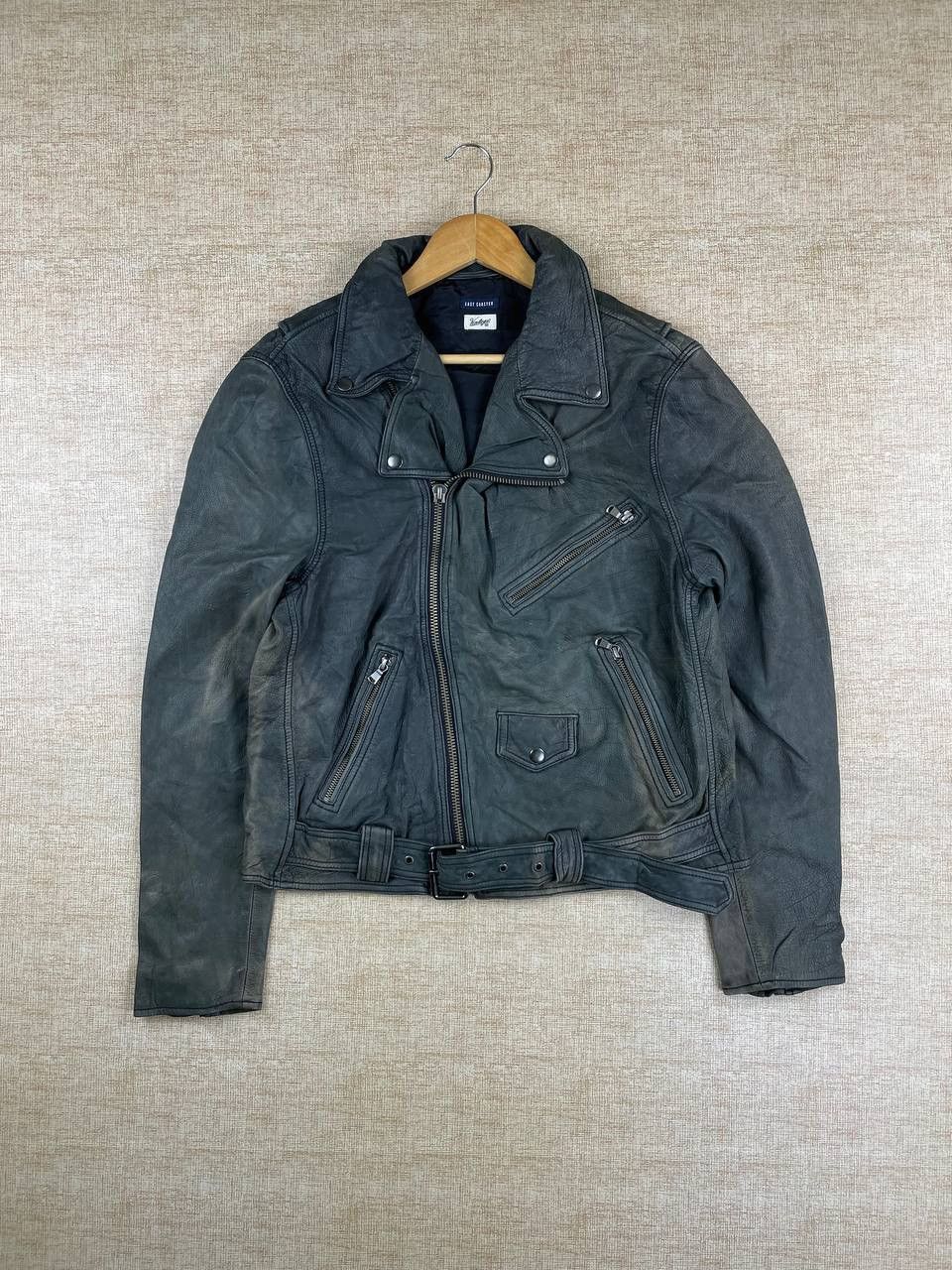 Vintage Vintage East Coaster Double Collar Bikers Leather Jacket Size US M / EU 48-50 / 2 - 1 Thumbnail
