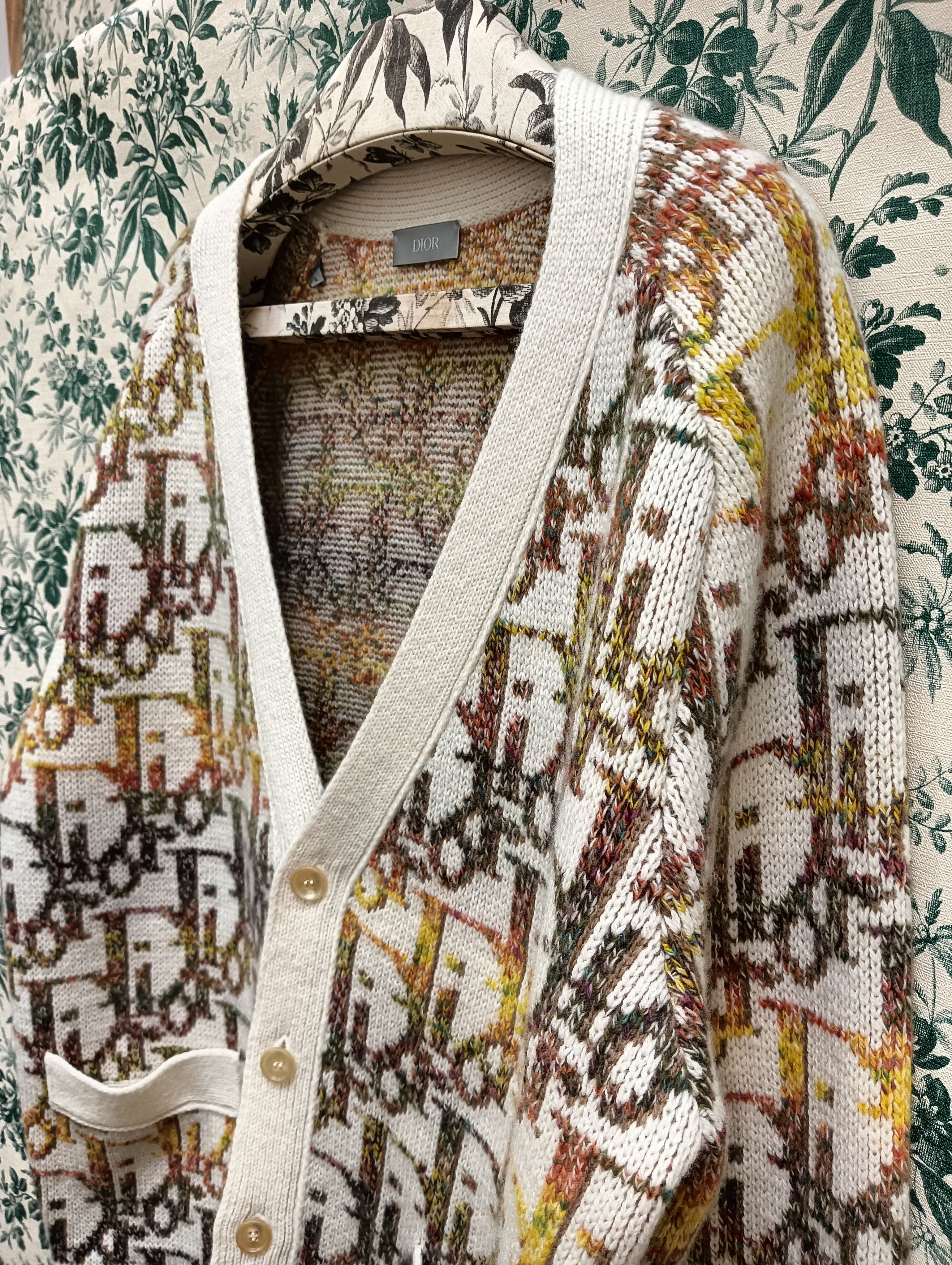 Dior Oblique Wool Jacquard Cardigan Size US L / EU 52-54 / 3 - 3 Thumbnail