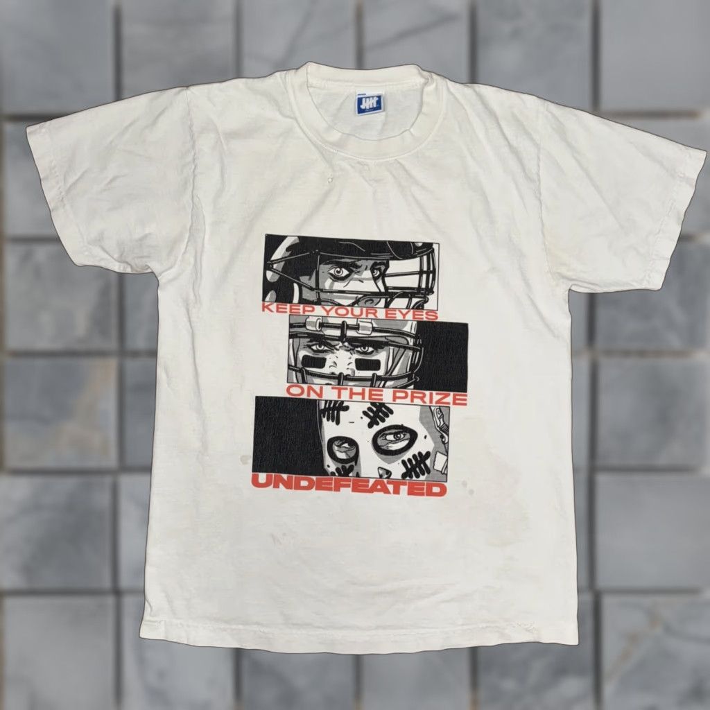 Undefeated VINTAGE Undefeated T-Shirt Mens Small White 19x25 shirts graphic Size US S / EU 44-46 / 1 - 1 Thumbnail