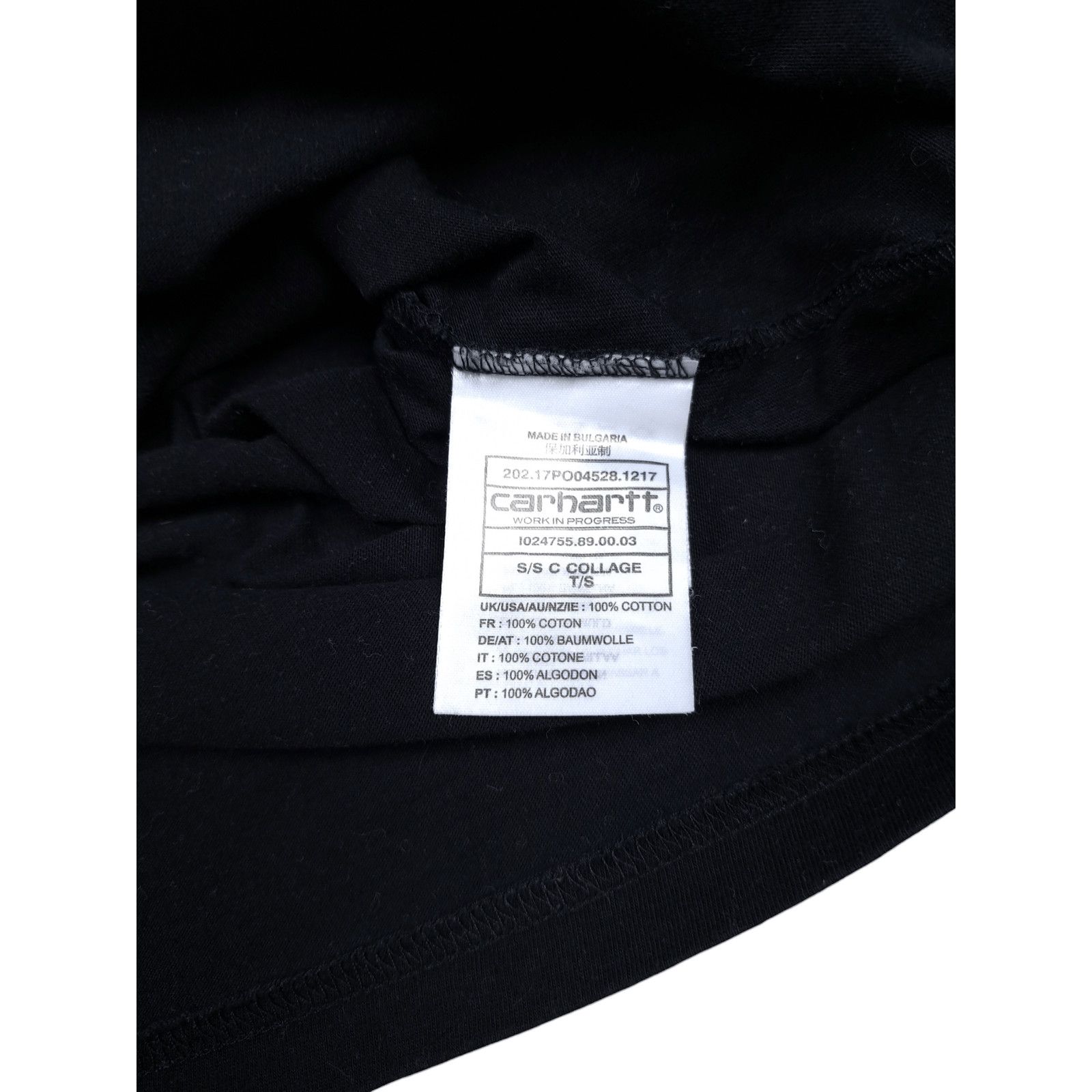Carhartt × Carhartt Wip 💎CARHARTT WIP S/S COLLAGE T-SHIRT / BLACK / WHITE Size US L / EU 52-54 / 3 - 7 Thumbnail