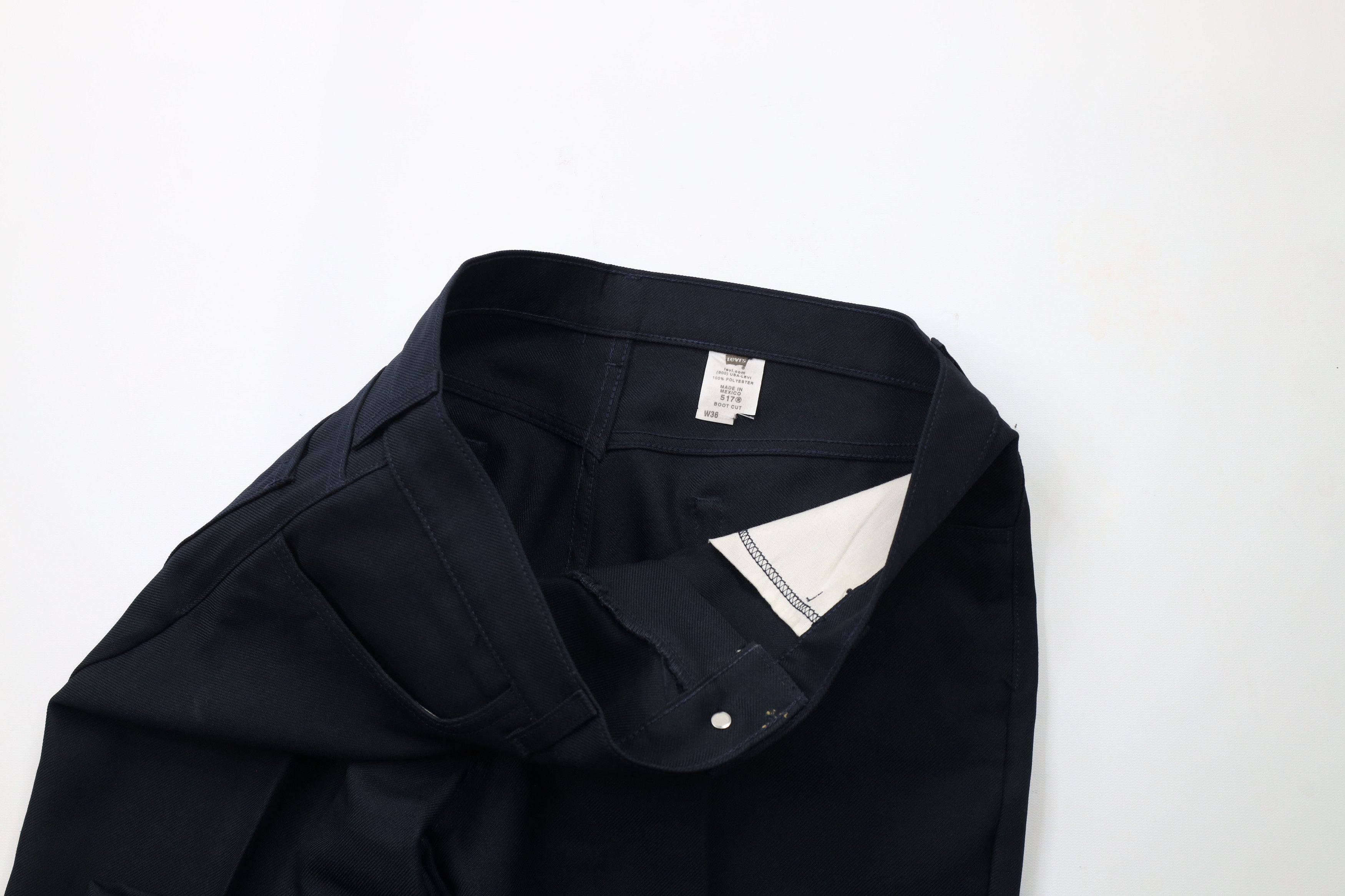 Levi's × Vintage Vintage Y2K Levis 517 Bootcut Western Chino Pants Dark Blue Size US 36 / EU 52 - 8 Thumbnail