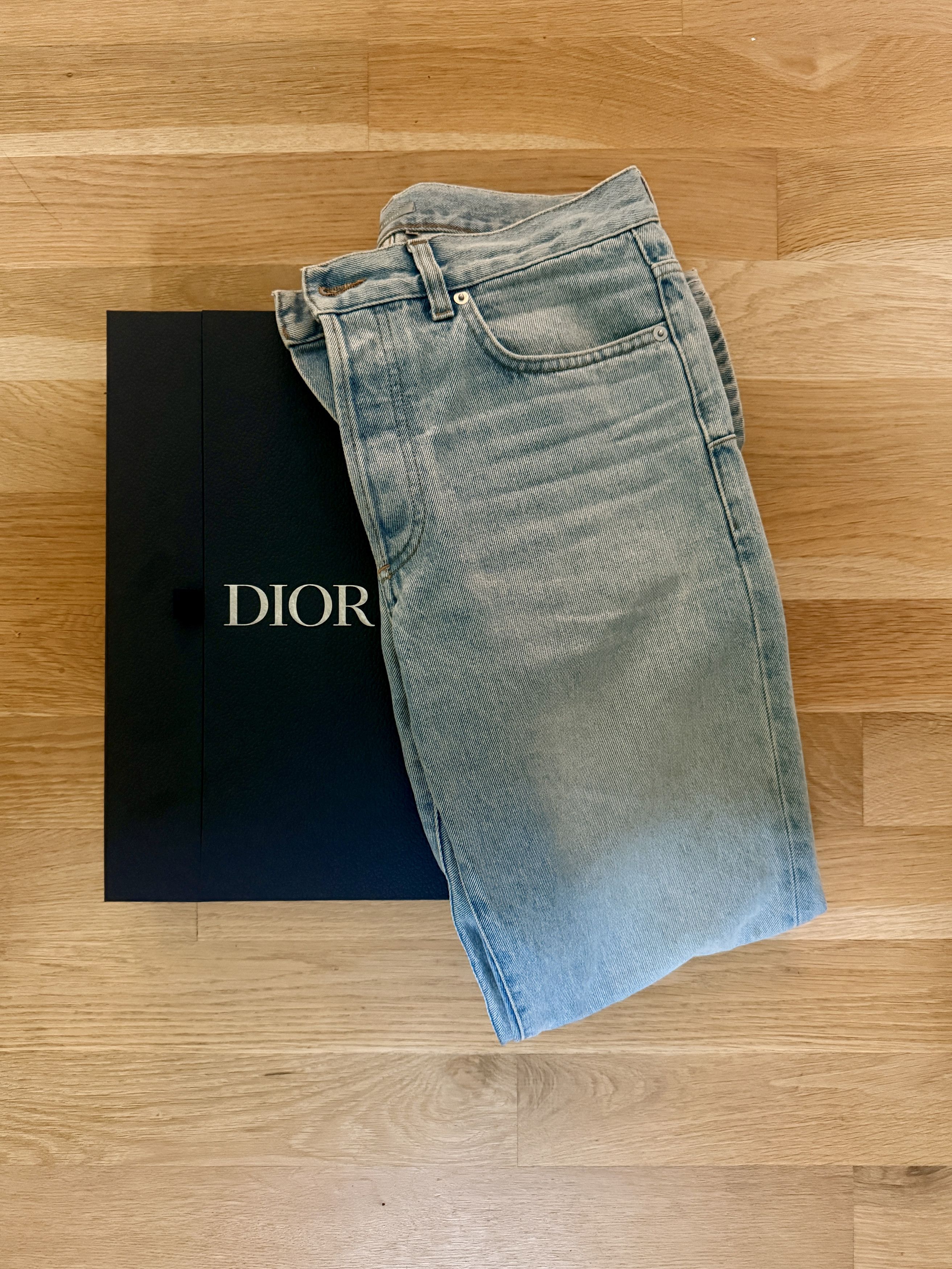Dior Dior Long Regular Jeans – Light Blue – Size 31 Size US 31 - 1 Thumbnail