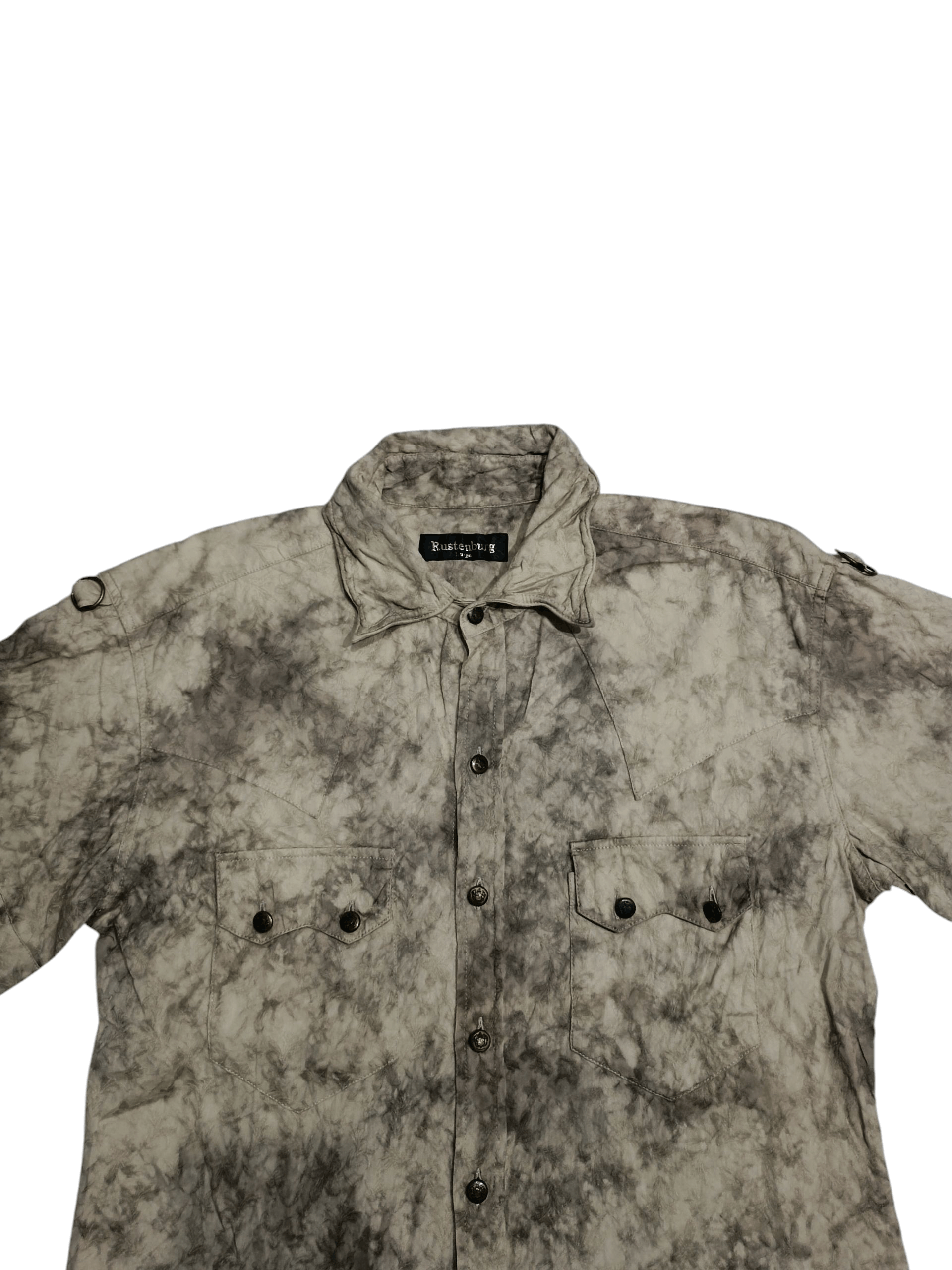 Japanese Brand Beautiful pattern Short Sleeve Western Style Beige Rusty Size US L / EU 52-54 / 3 - 3 Thumbnail