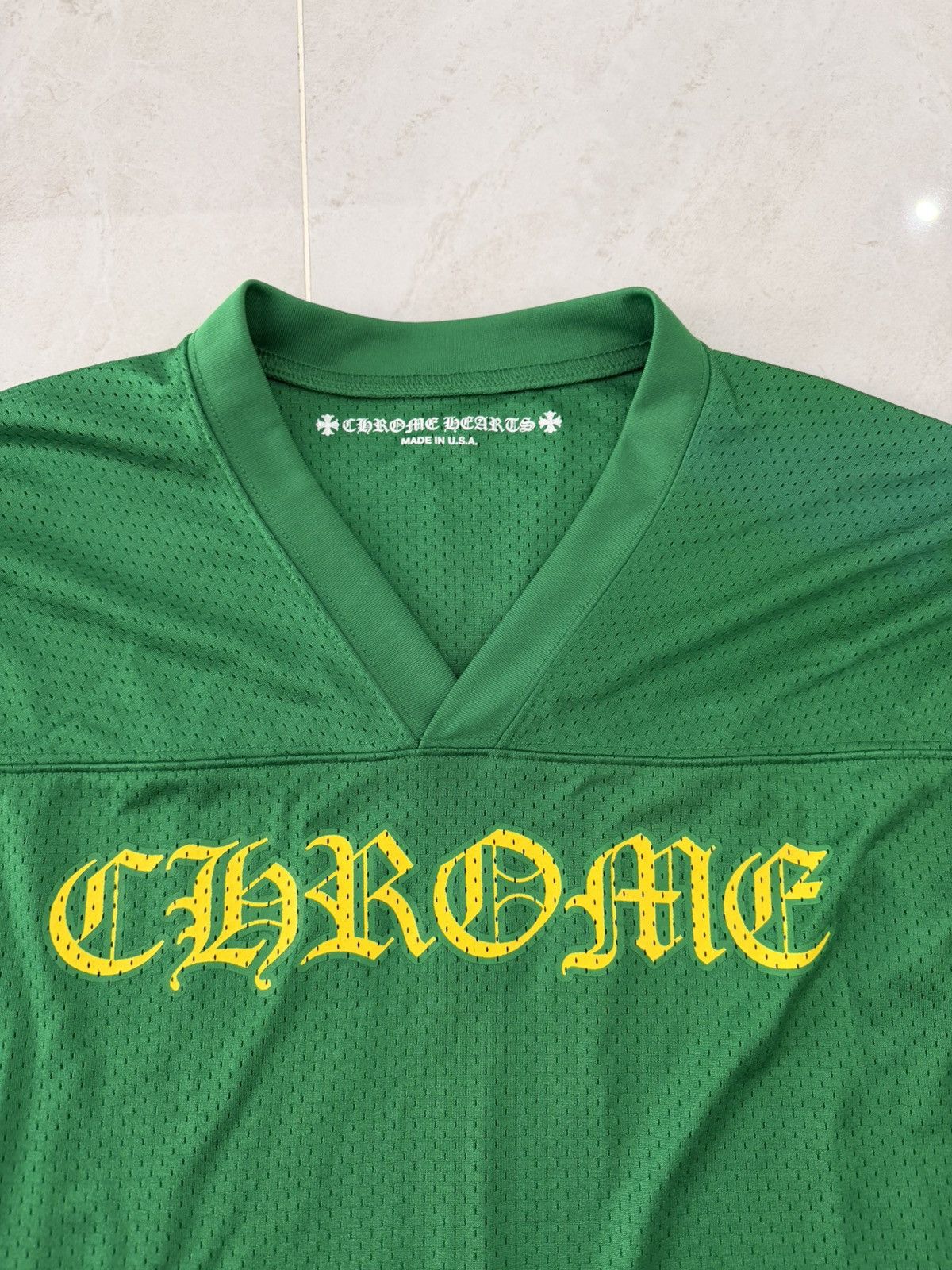 Chrome Hearts Chrome Hearts Green Exclusive Mesh Longsleeve Sz.L Size US L / EU 52-54 / 3 - 4 Thumbnail