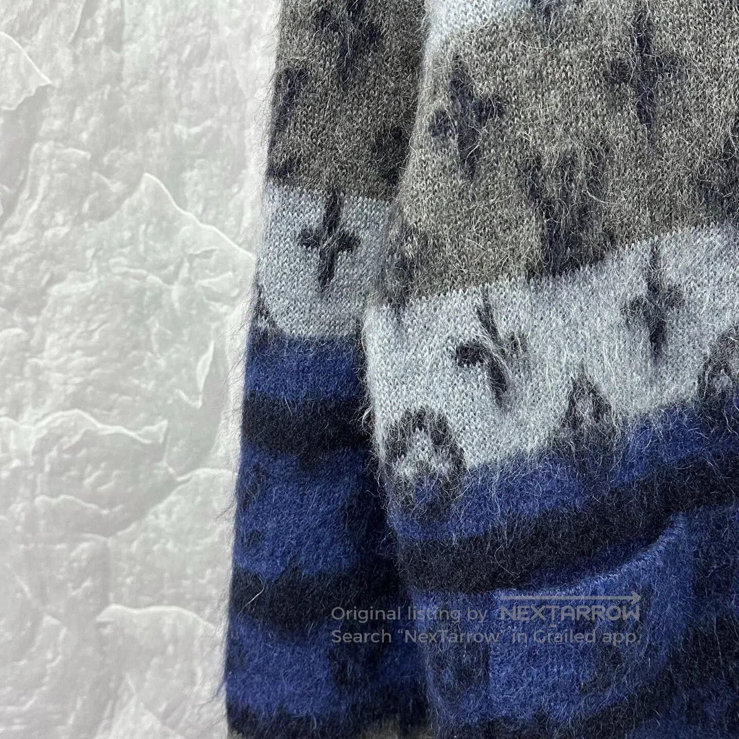 Louis Vuitton louis vuitton grey mohair cardigan XXL. Size XXL / US 16-18 / IT 52-54 - 3 Thumbnail