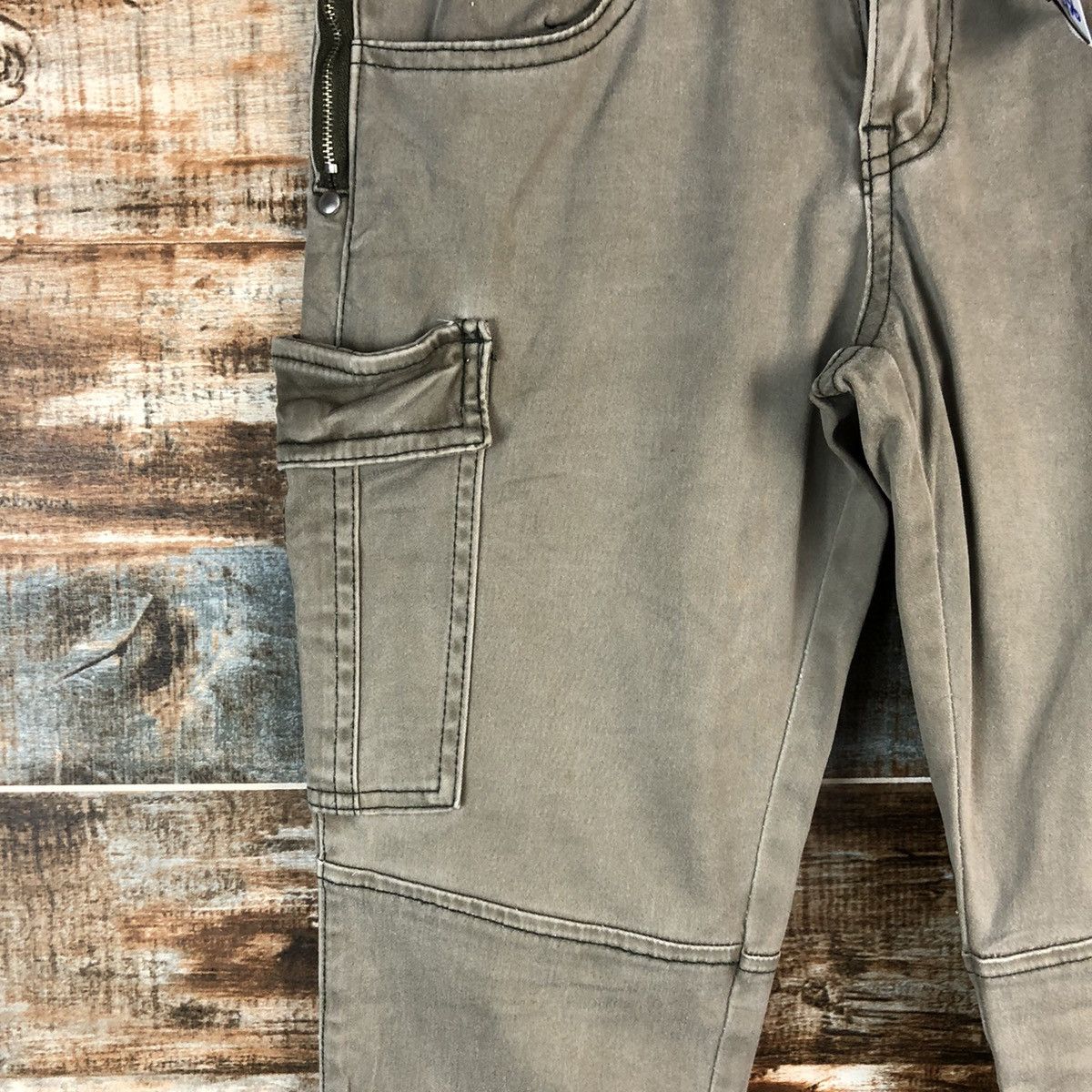 Japanese Brand Spiral Temp Green Cargo Multipocket Pants #A2456 Size 25" / US 0 / IT 36 - 9 Thumbnail